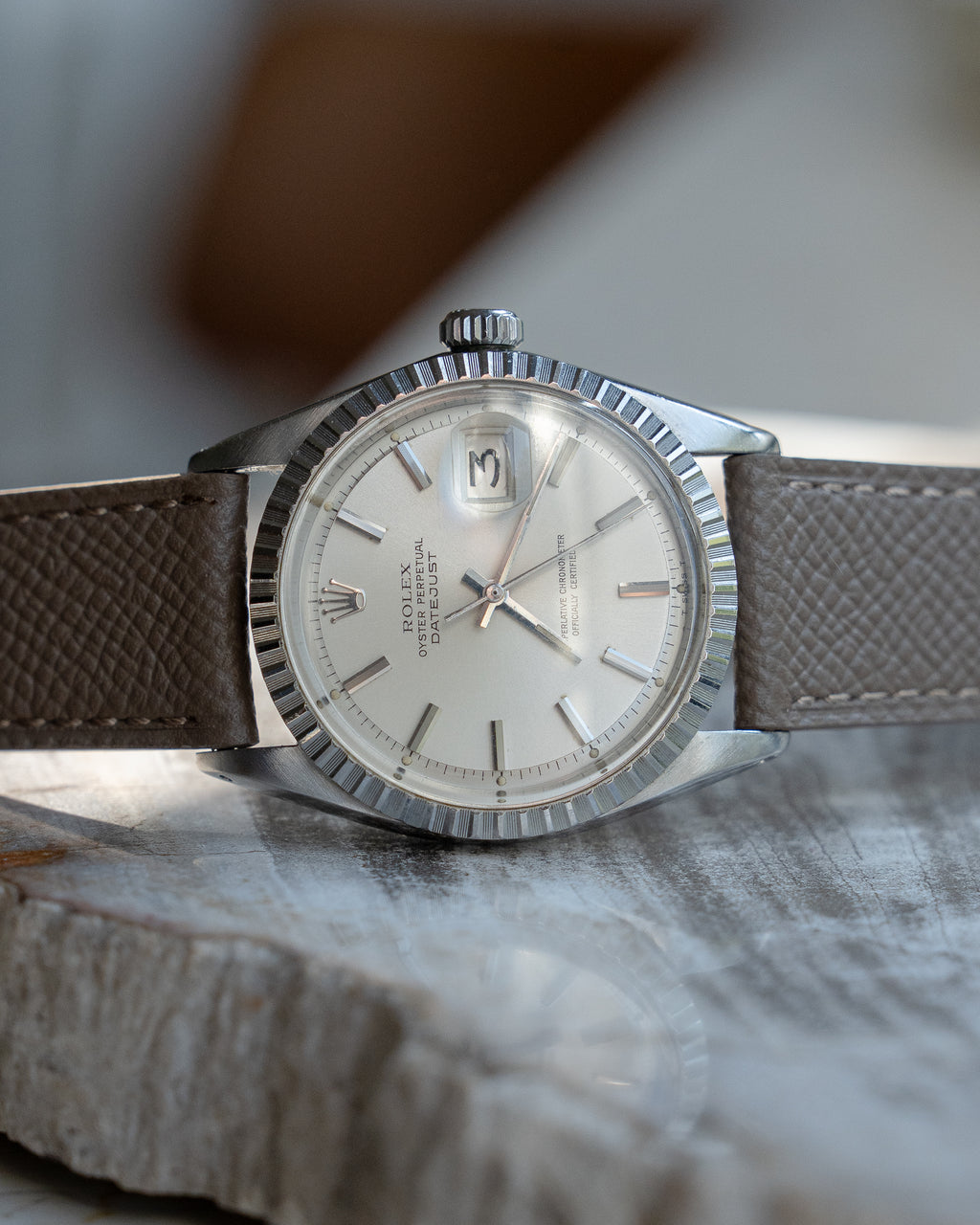Rolex Datejust ref 1603 in steel, silver dial