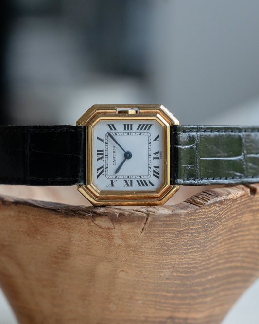 Cartier Ceinture in 18k Yellow Gold, Paris dial, LM - mechanical movement - box & papers