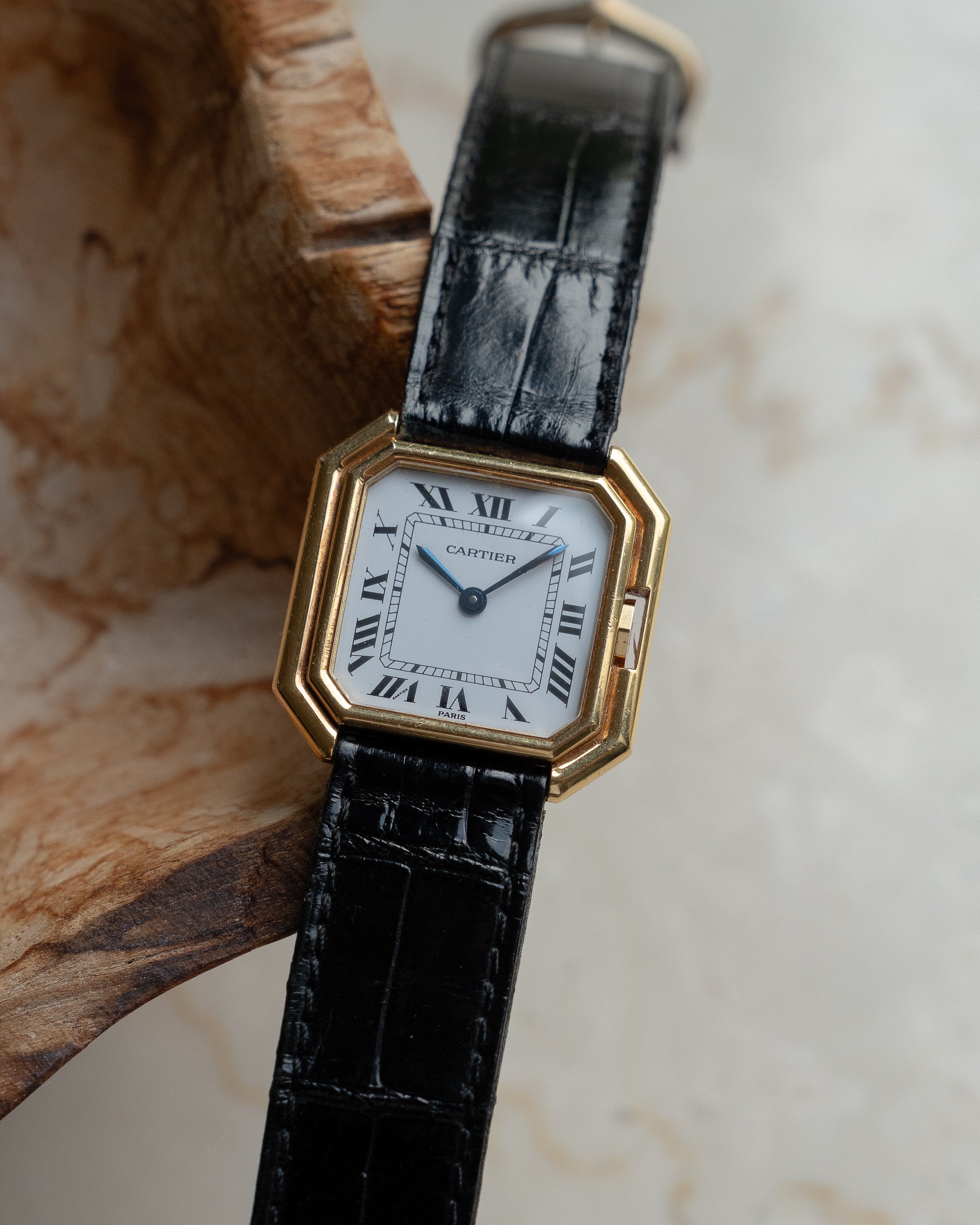 Cartier Ceinture in 18k Yellow Gold, Paris dial, LM - mechanical movement - box & papers
