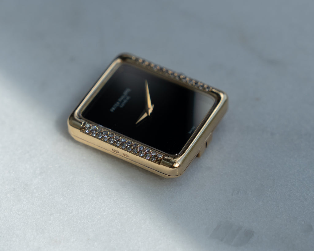 Patek Philippe reference 4311, onyx dial, diamond yellow gold case, caliber 16-250