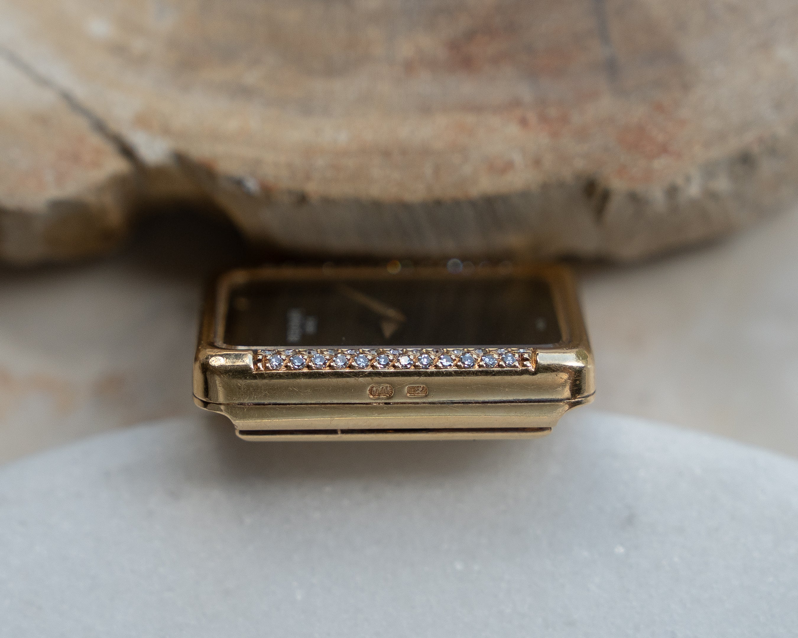 Patek Philippe reference 4311, onyx dial, diamond yellow gold case, caliber 16-250