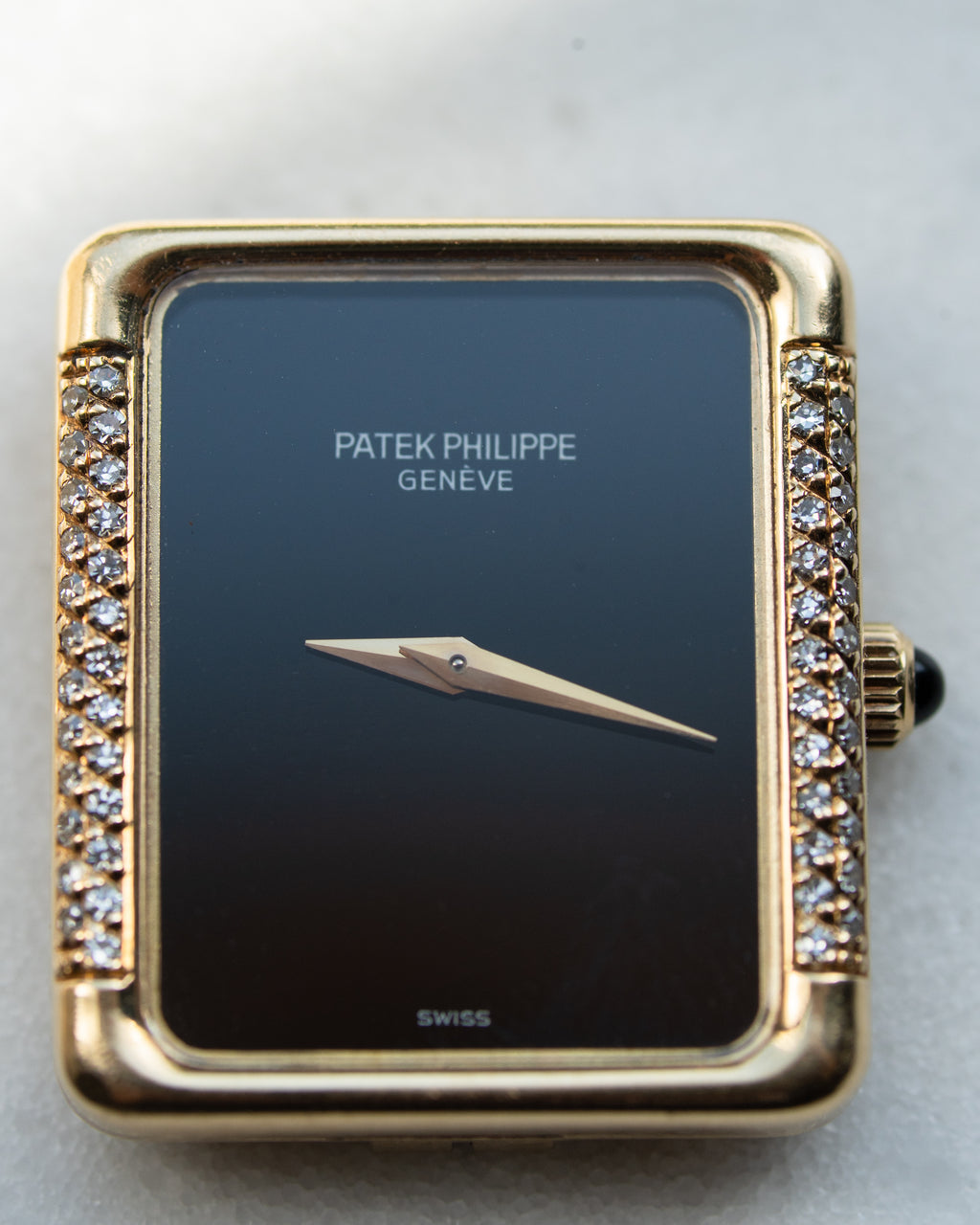 Patek Philippe reference 4311, onyx dial, diamond yellow gold case, caliber 16-250