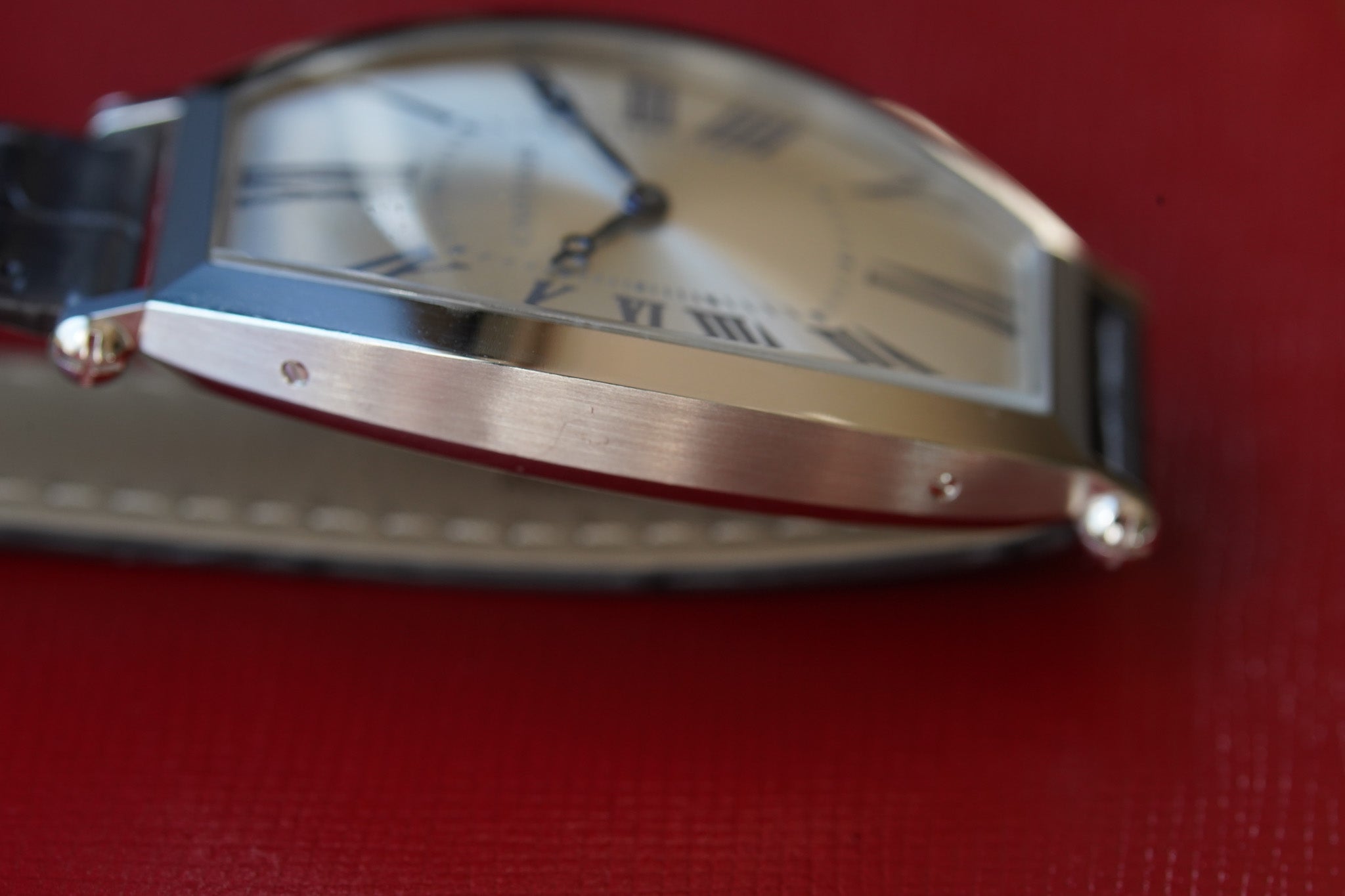 Cartier Tonneau Platinum from Collection Prive, limited edition 100 pieces