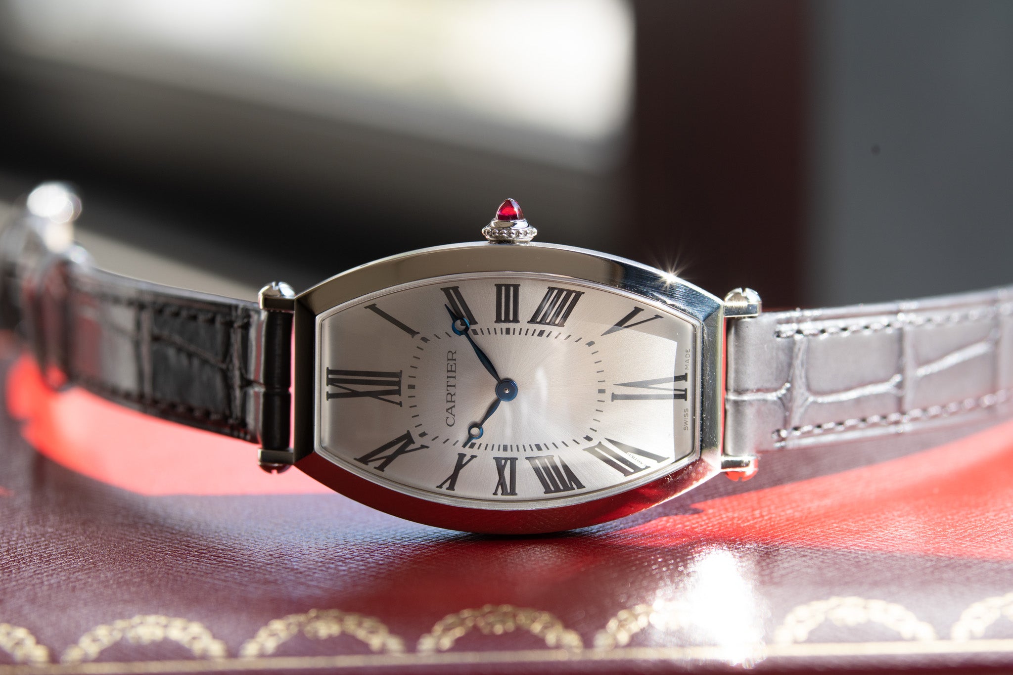 Cartier Tonneau Platinum from Collection Prive, limited edition 100 pieces