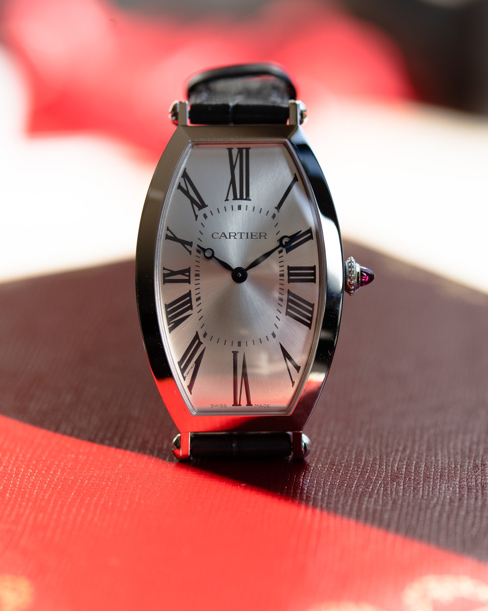 Cartier Tonneau Platinum from Collection Prive, limited edition 100 pieces