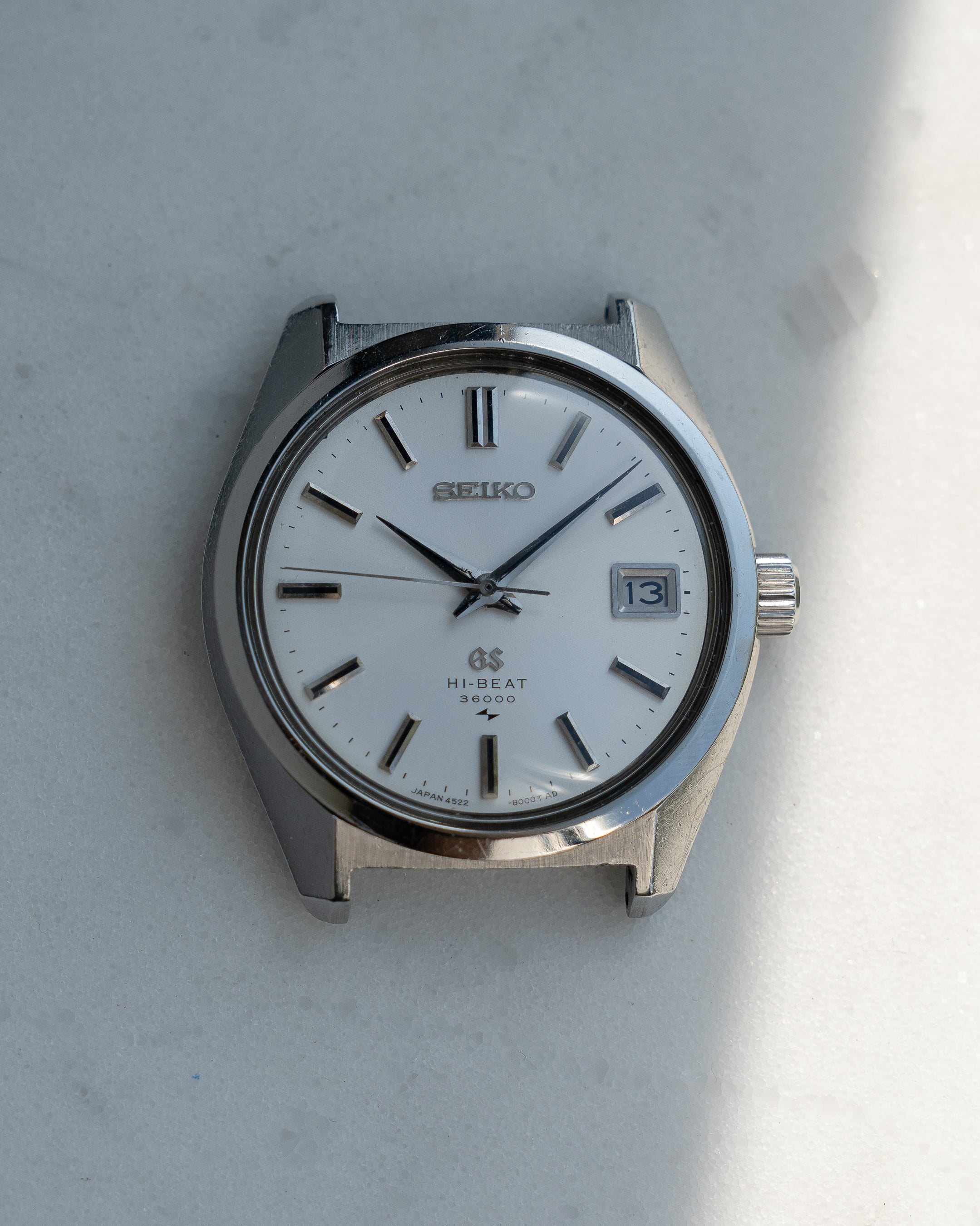 Grand Seiko 4522-8000 hibeat in steel from 1968 October