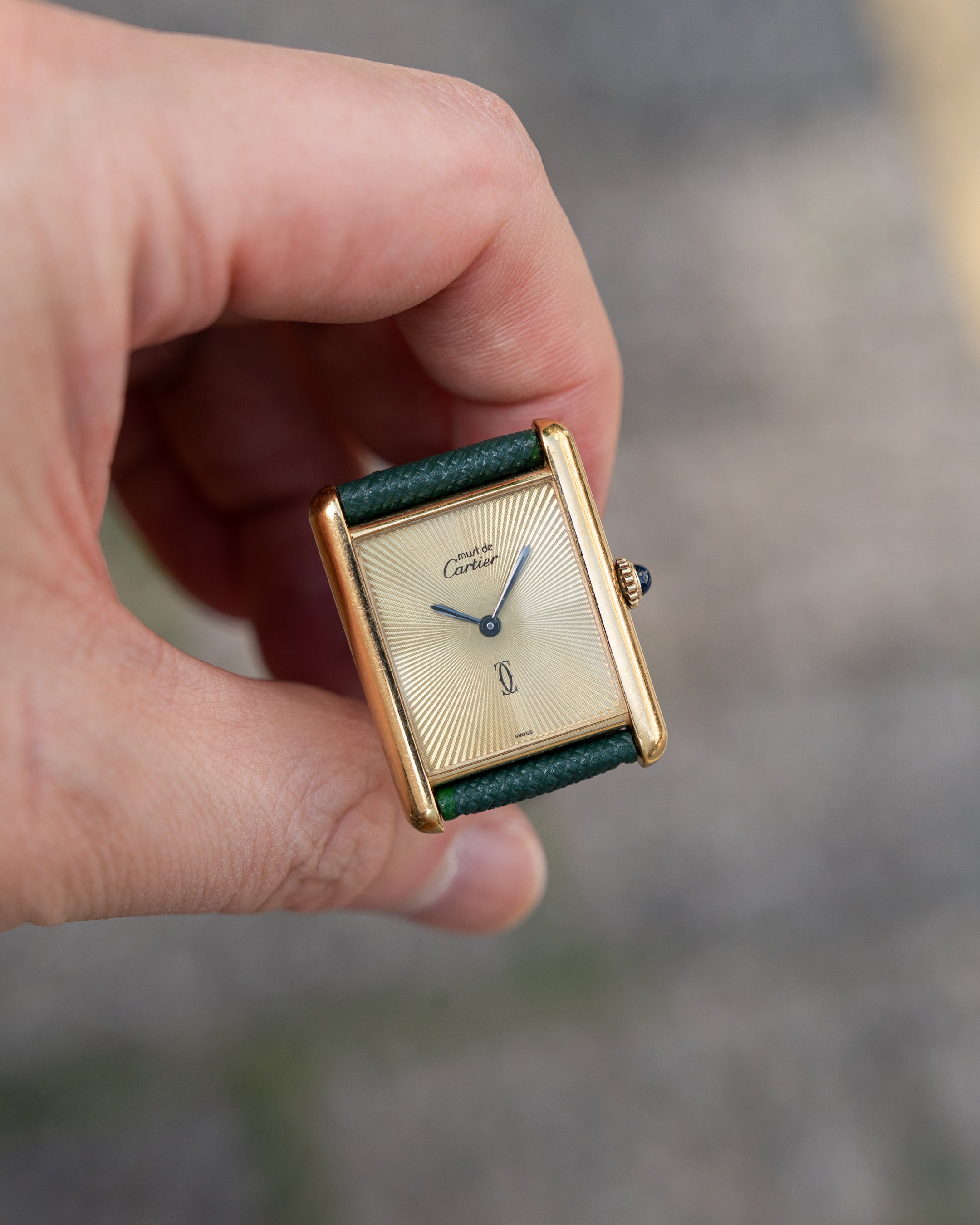 Cartier Must Tank Discor dial- ref no.6- Large (LM) size- manual wind movement