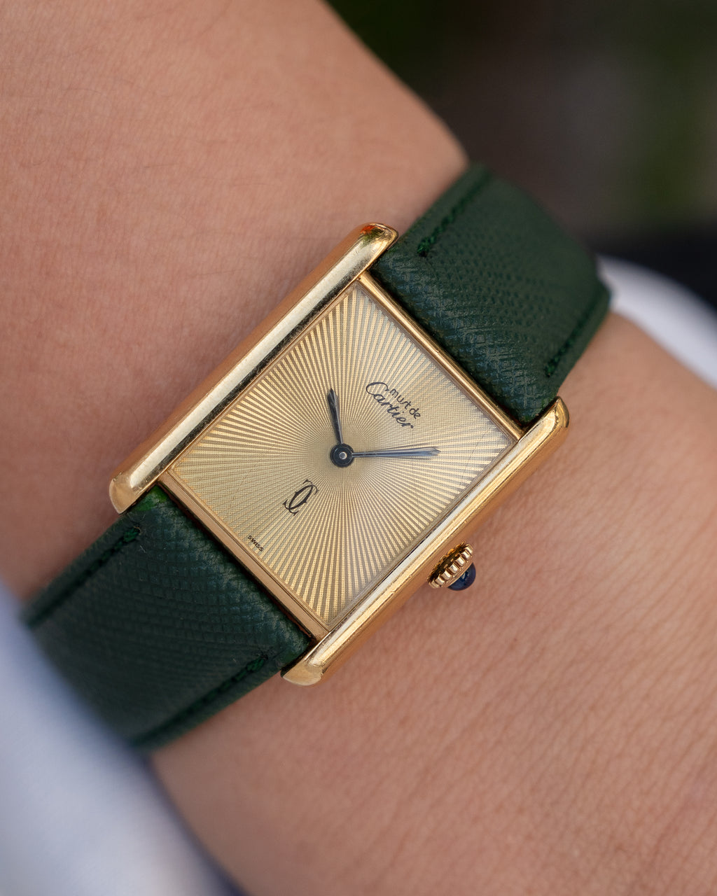 Cartier Must Tank Discor dial- ref no.6- Large (LM) size- manual wind movement
