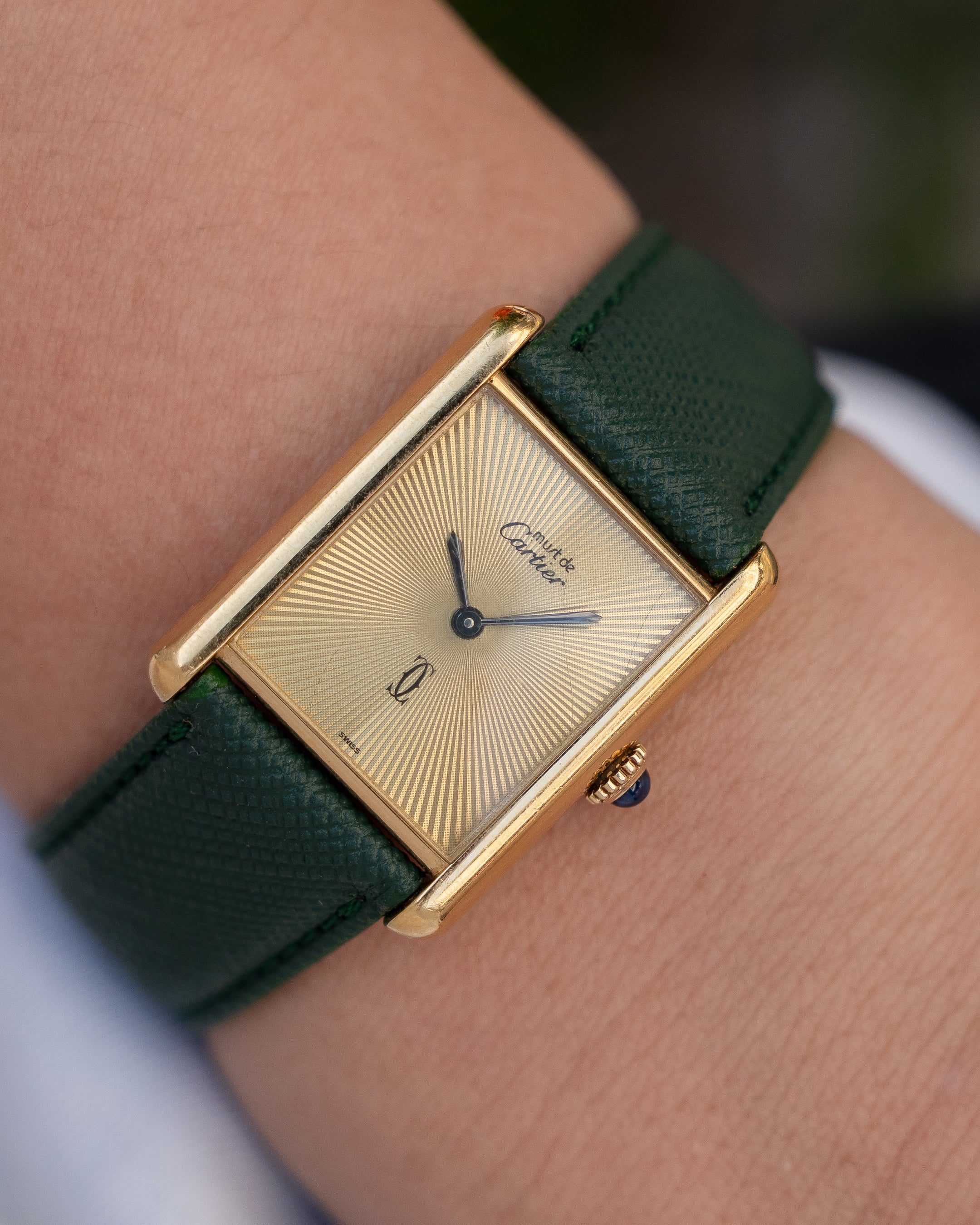 Cartier Must Tank Discor dial- ref no.6- Large (LM) size- manual wind movement
