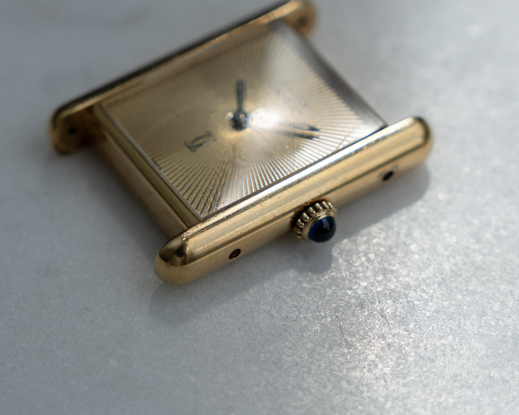 Cartier Must Tank Discor dial- ref no.6- Large (LM) size- manual wind movement