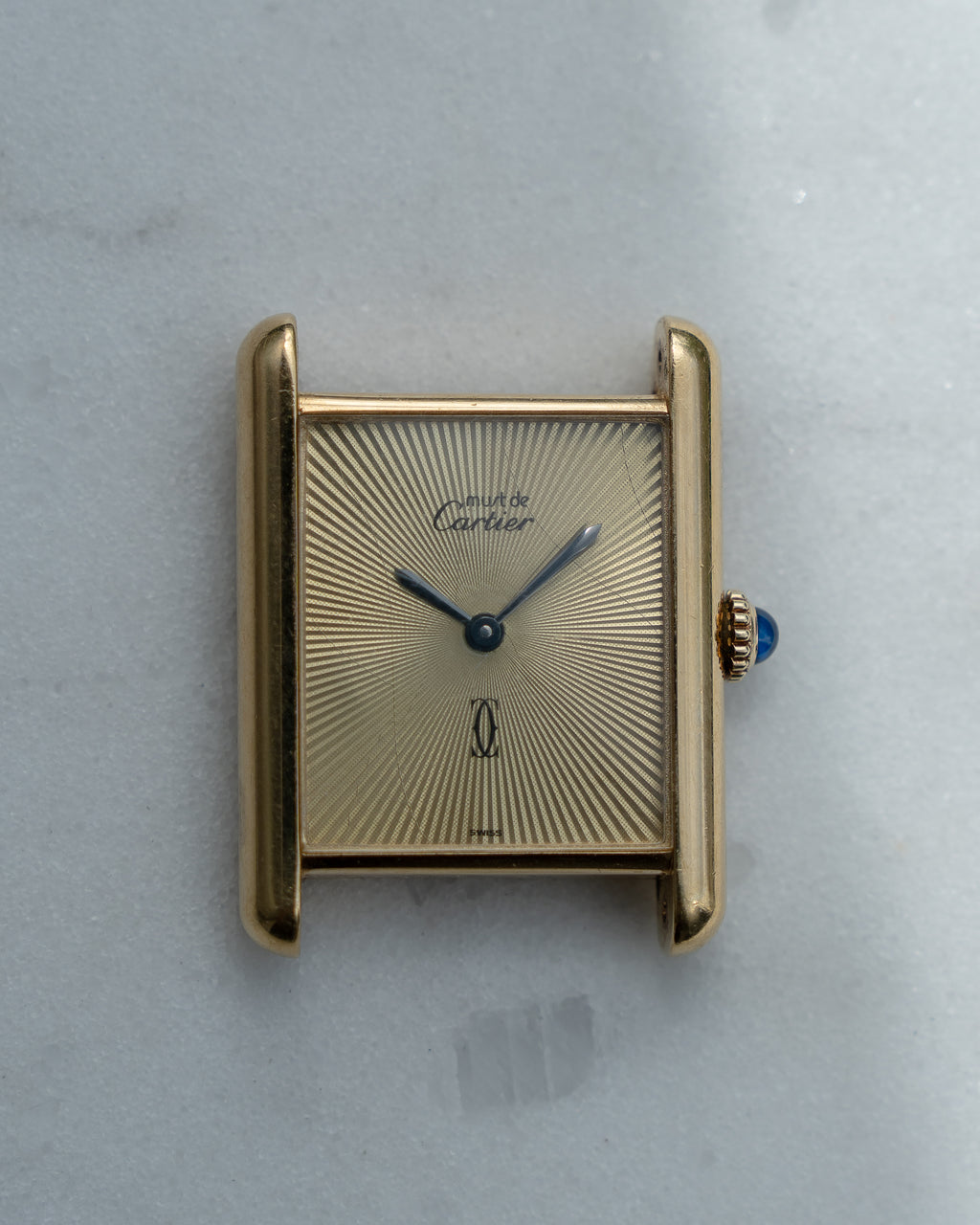 Cartier Must Tank Discor dial- ref no.6- Large (LM) size- manual wind movement