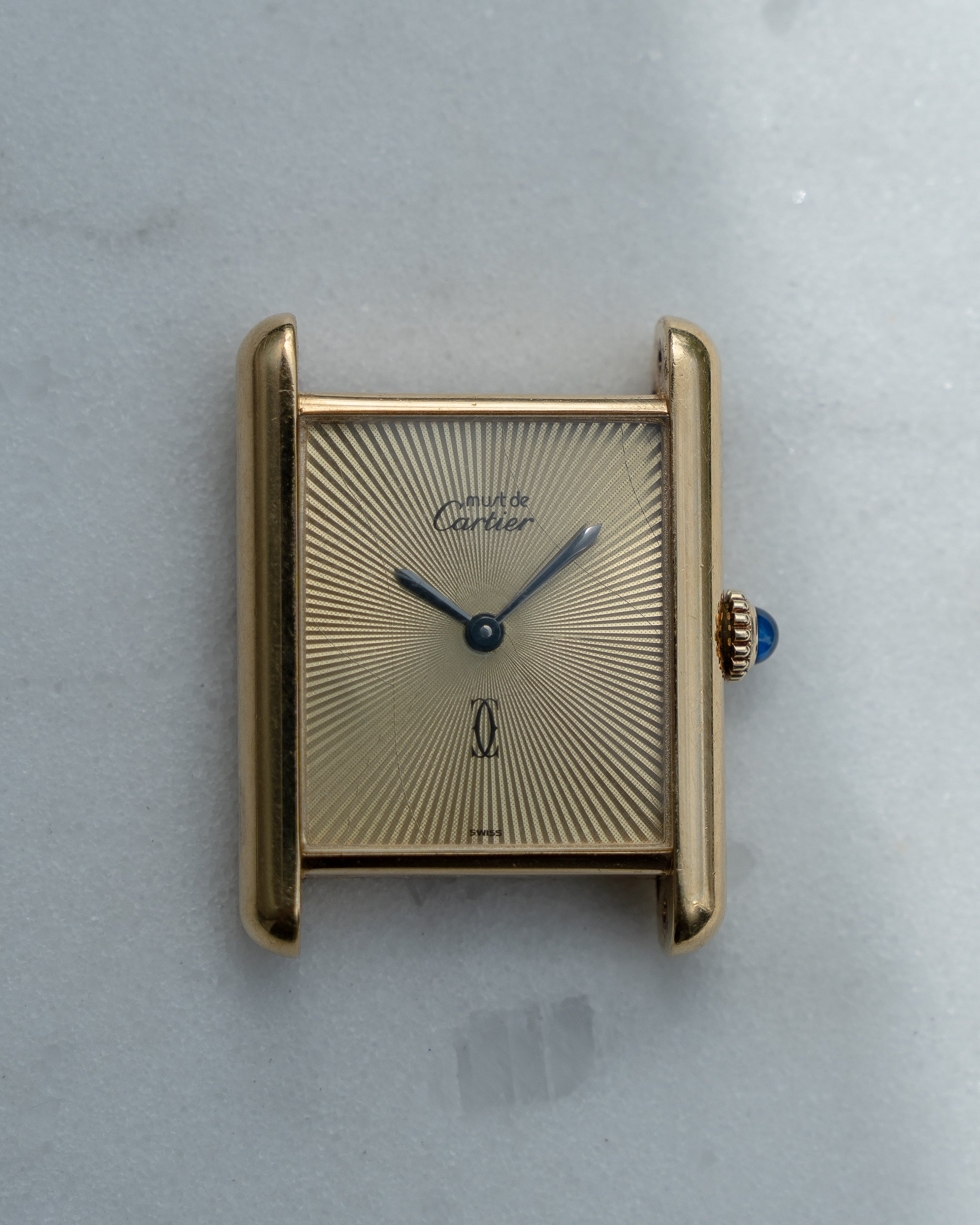 Cartier Must Tank Discor dial- ref no.6- Large (LM) size- manual wind movement