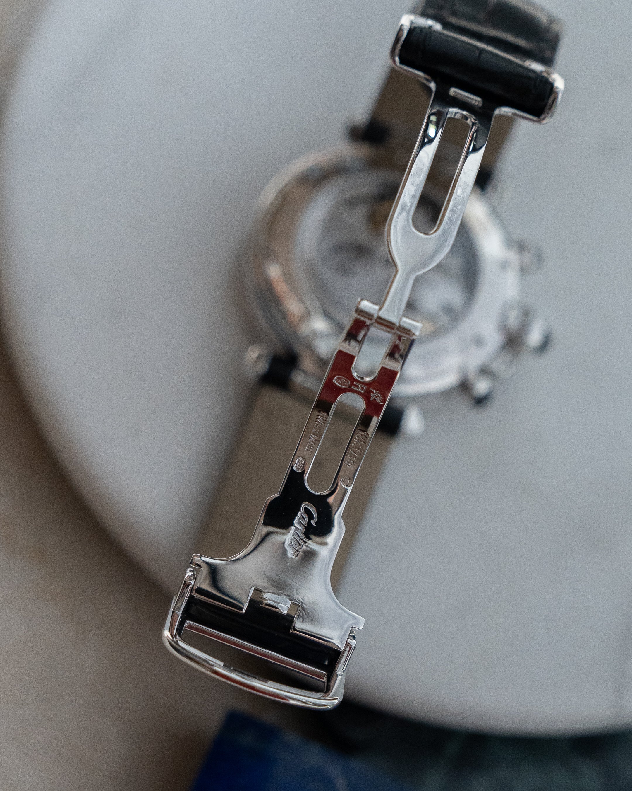 Cartier Pasha ref. 2547 chronograph in white gold - Milan limited edition