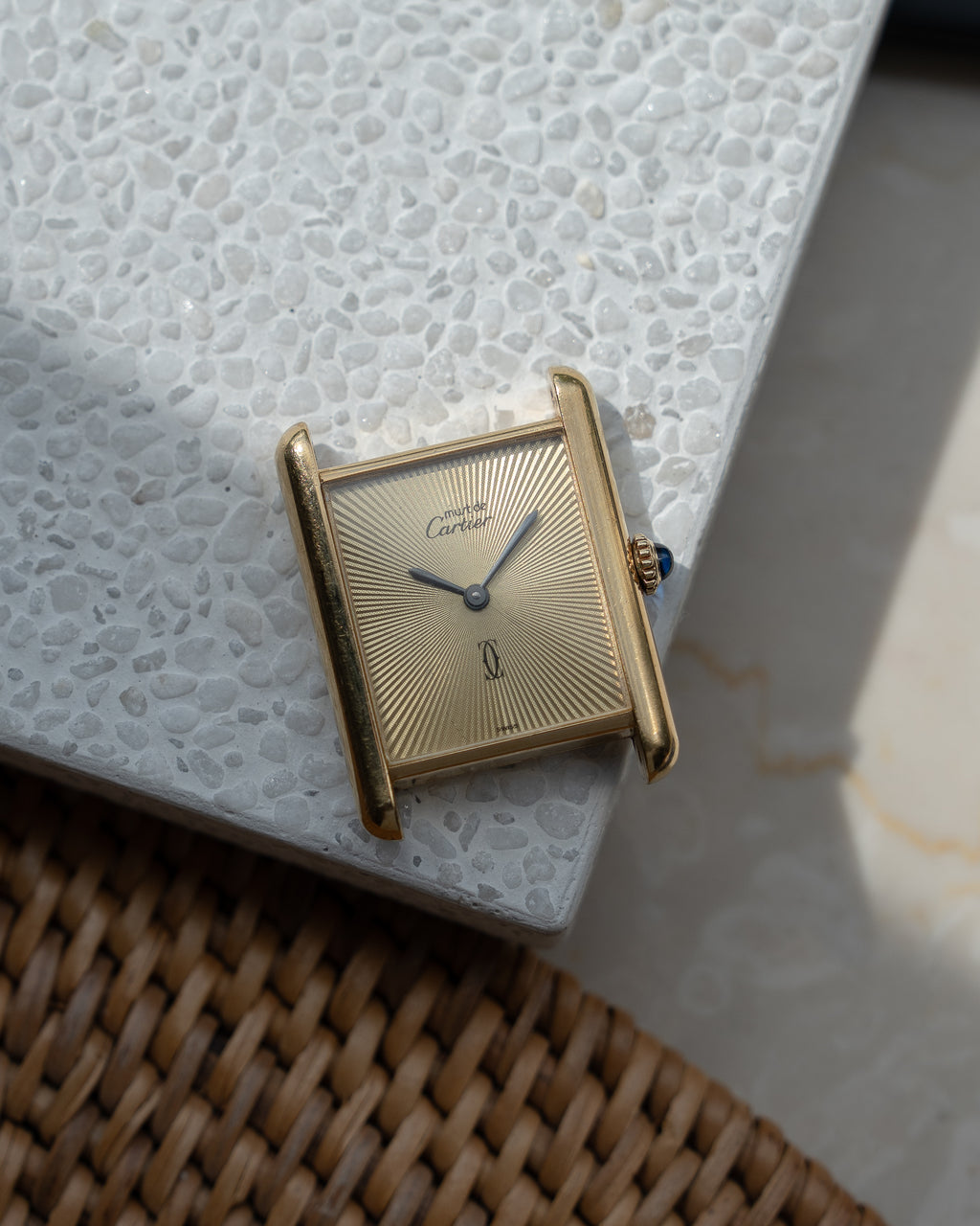 Cartier Must Tank Discor dial- ref no.6- Large (LM) size- manual wind movement