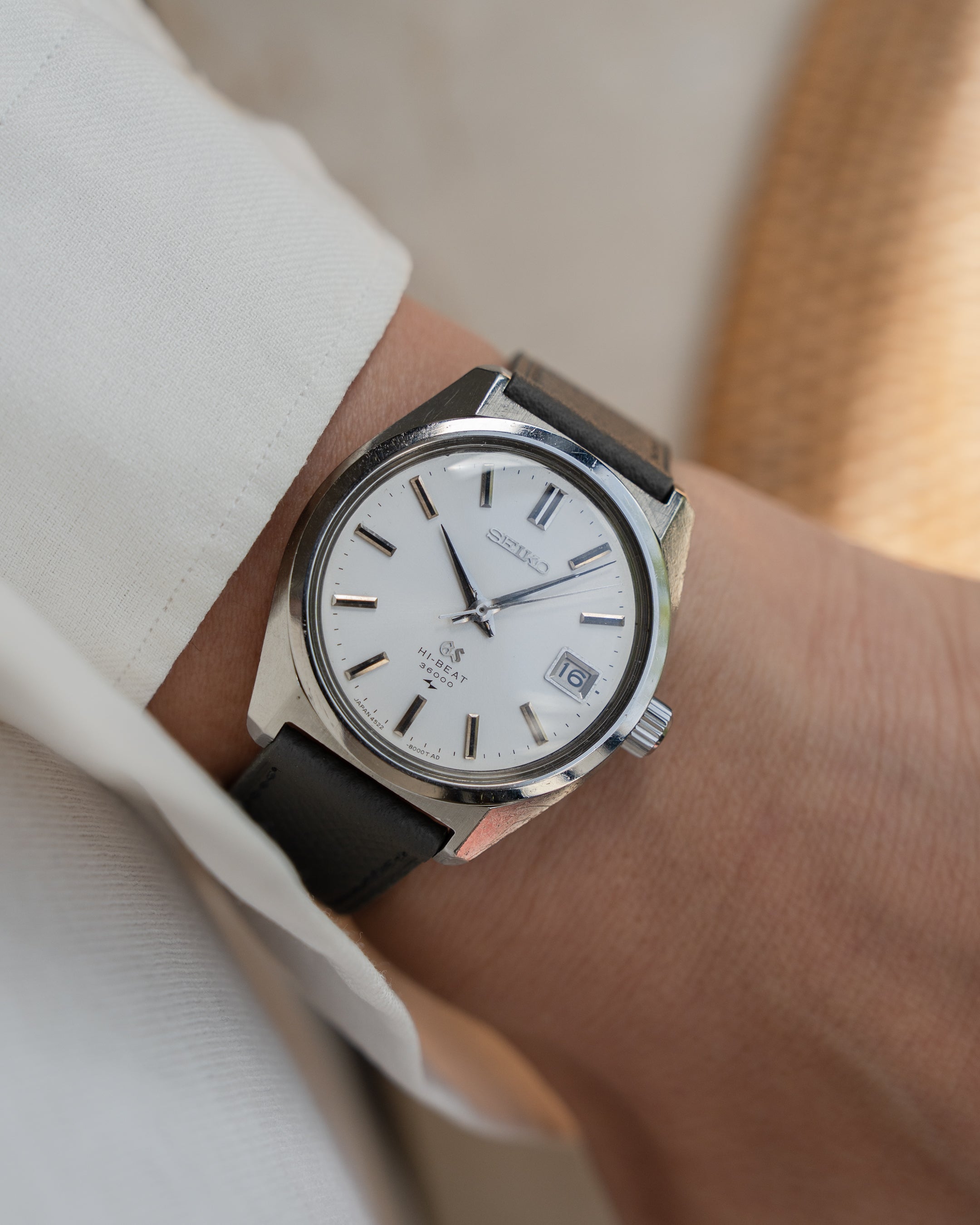 Grand Seiko 4522-8000 hibeat in steel from 1968 October