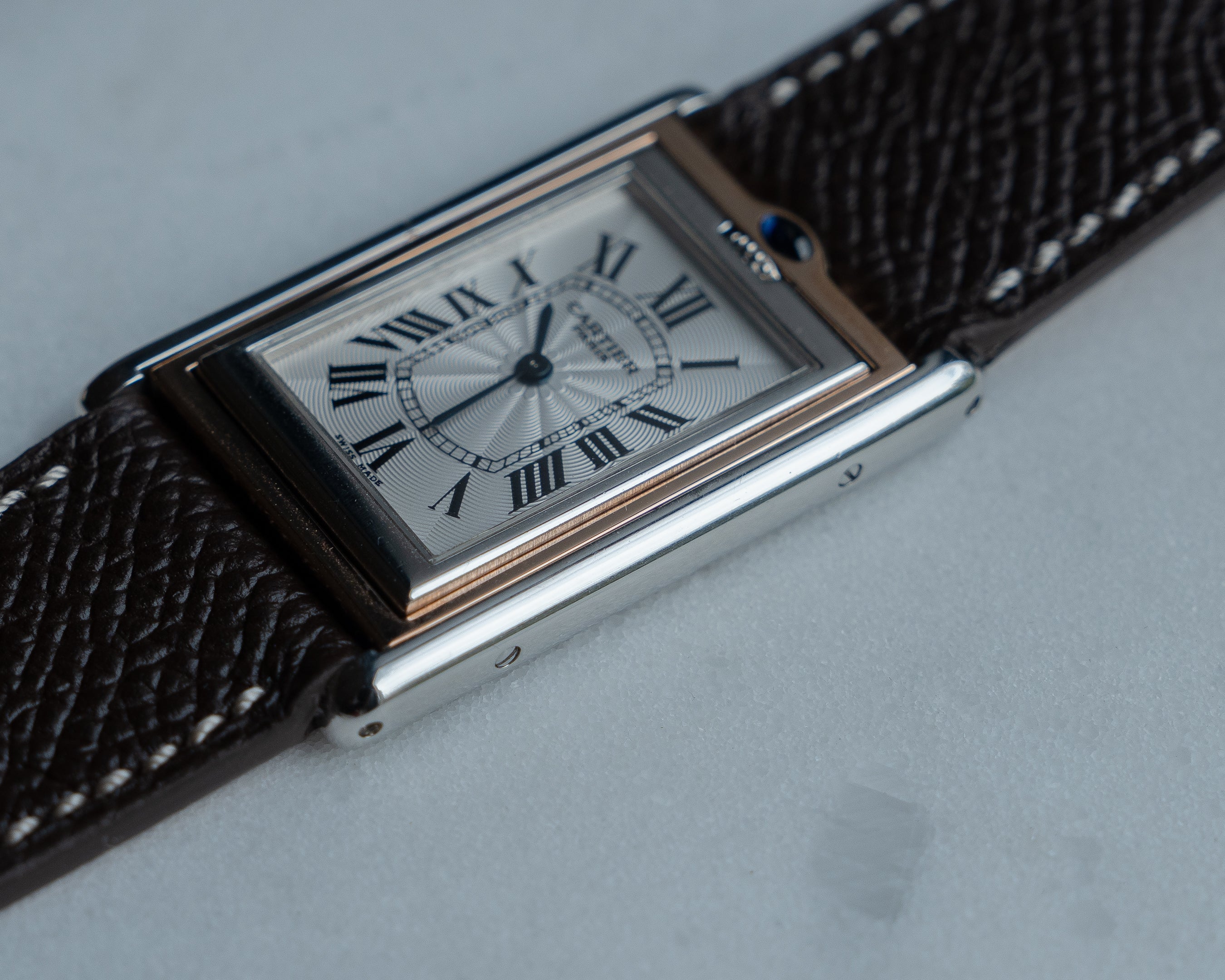 Cartier Tank Basculante CPCP "Collection Prive", ref 2500E in Platinum & Rose Gold (Price on Request)