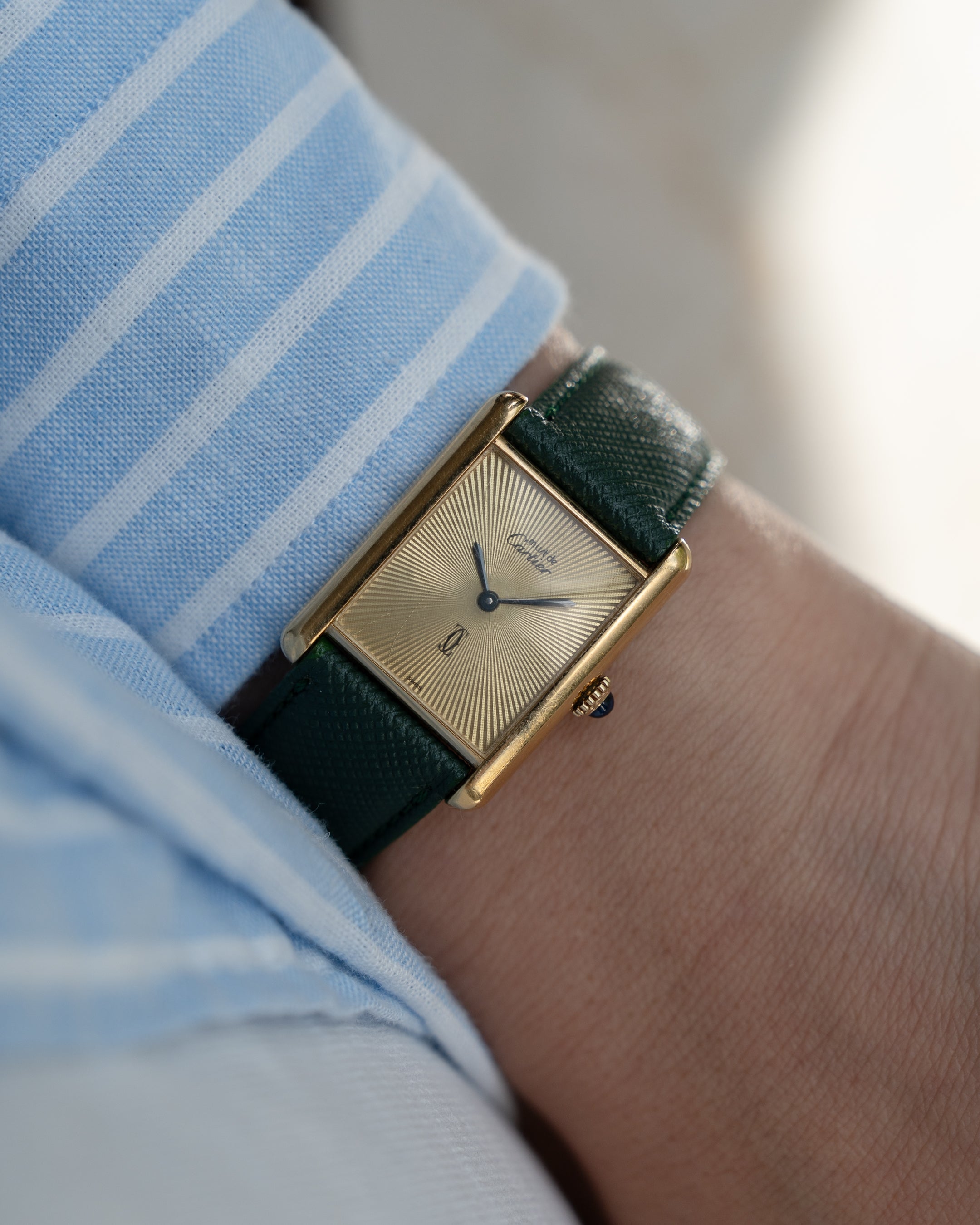 Cartier Must Tank Discor dial- ref no.6- Large (LM) size- manual wind movement