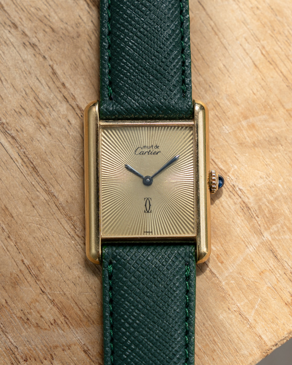 Cartier Must Tank Discor dial- ref no.6- Large (LM) size- manual wind movement