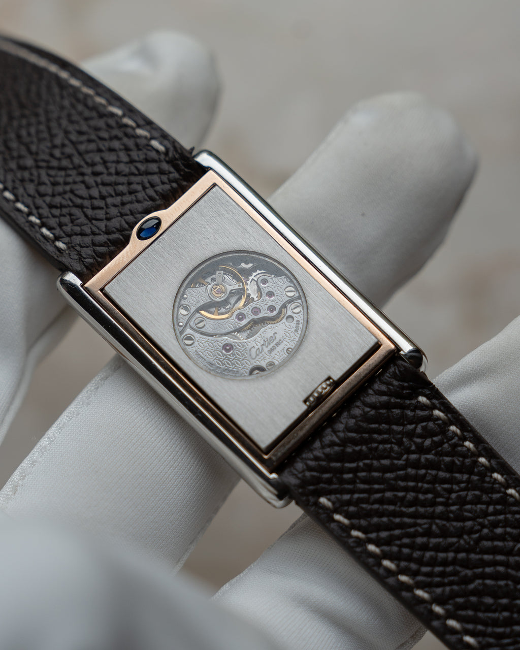 Cartier Tank Basculante CPCP "Collection Prive", ref 2500E in Platinum & Rose Gold (Price on Request)