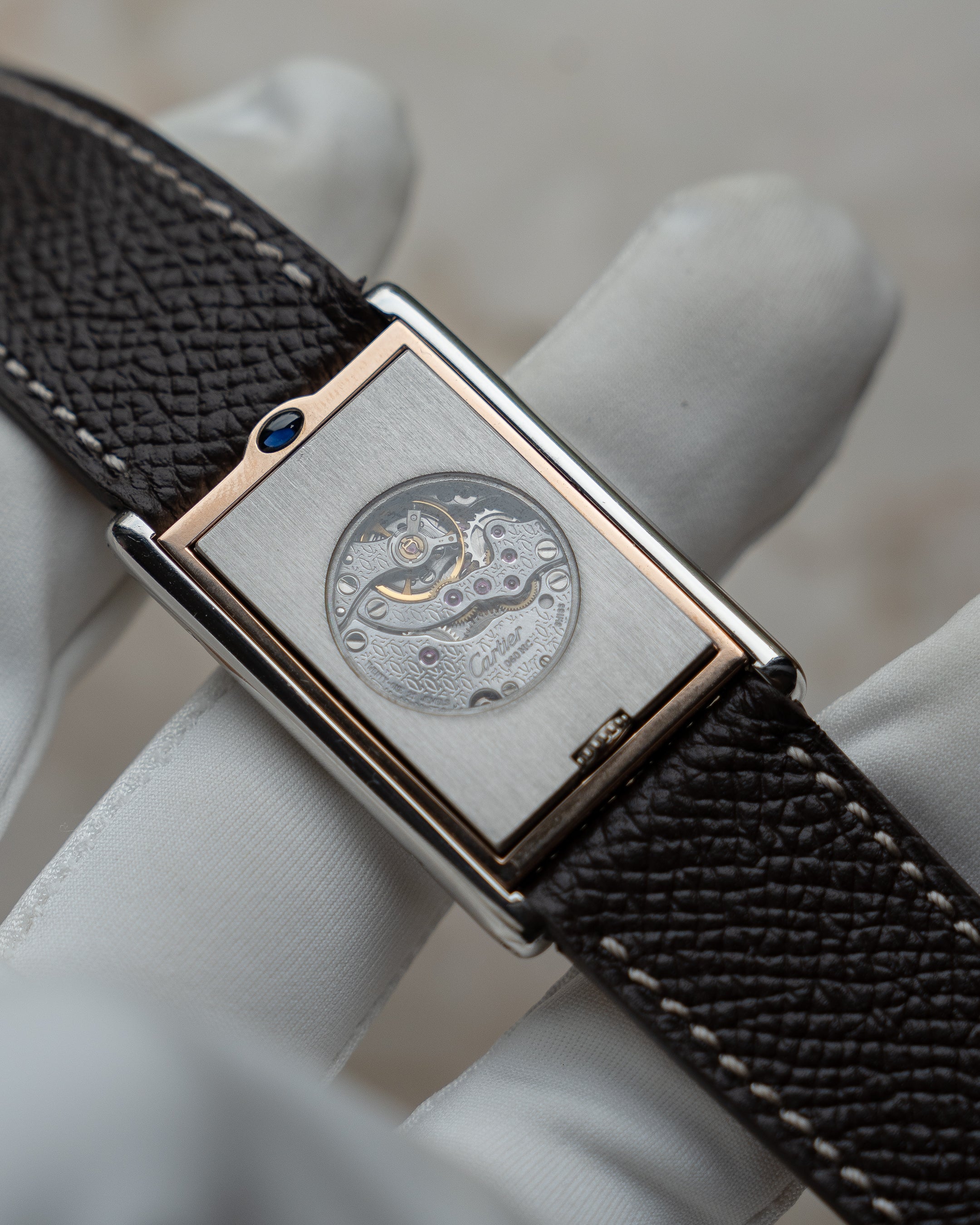 Cartier Tank Basculante CPCP "Collection Prive", ref 2500E in Platinum & Rose Gold (Price on Request)