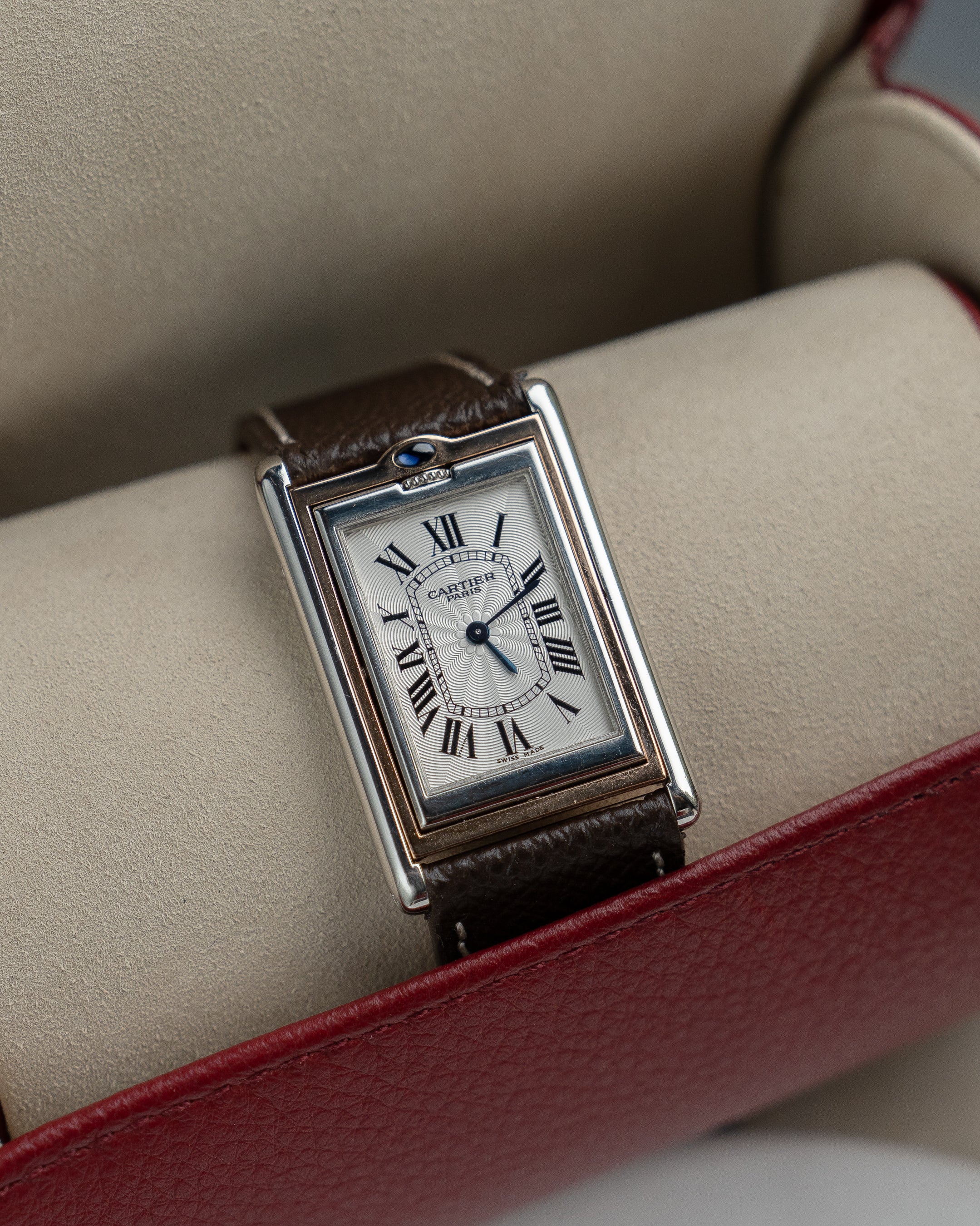 Cartier Tank Basculante CPCP "Collection Prive", ref 2500E in Platinum & Rose Gold (Price on Request)