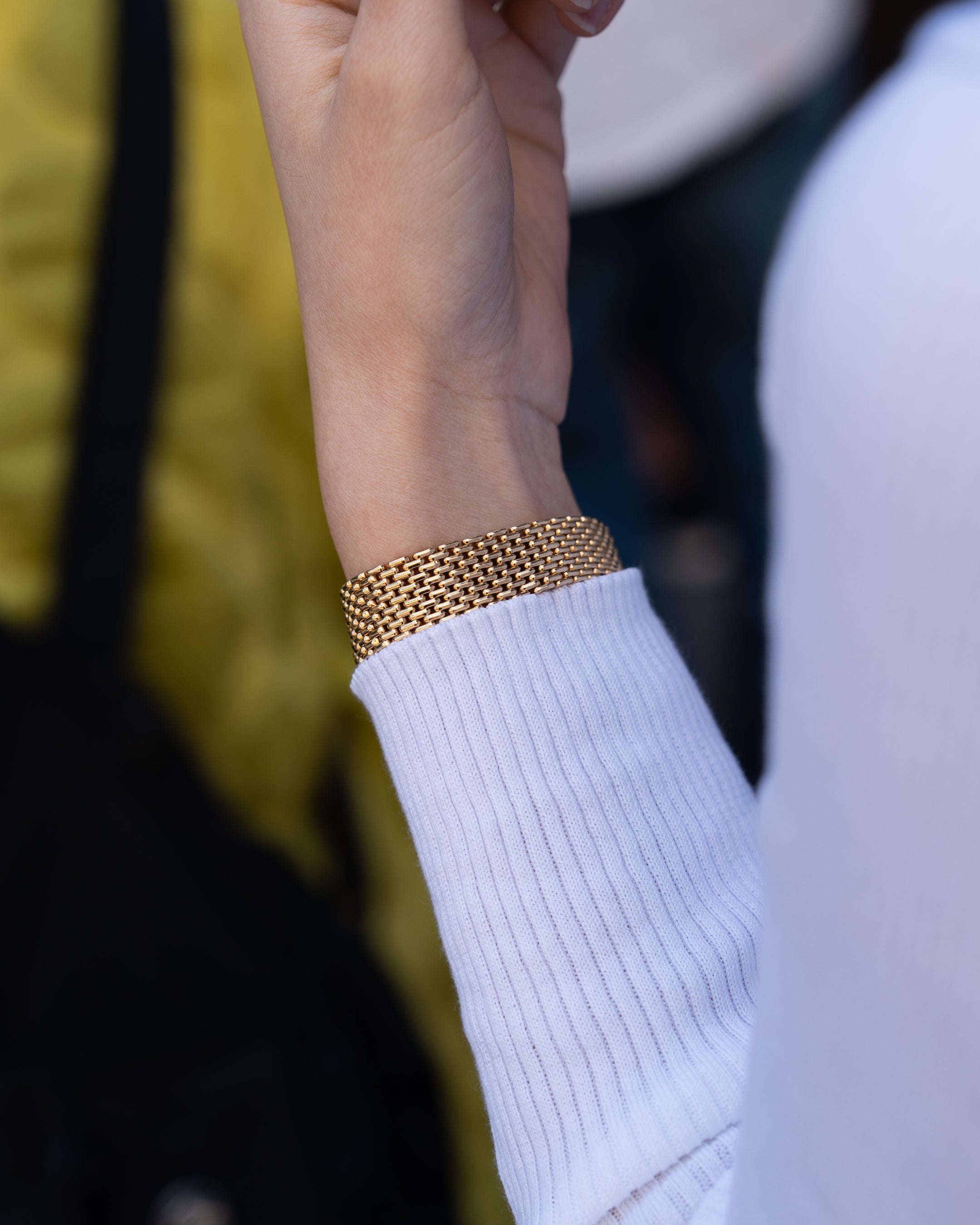 Cartier Calandre ref. 66032 in yellow gold with diamonds featuring a Cartier yellow gold bracelet
