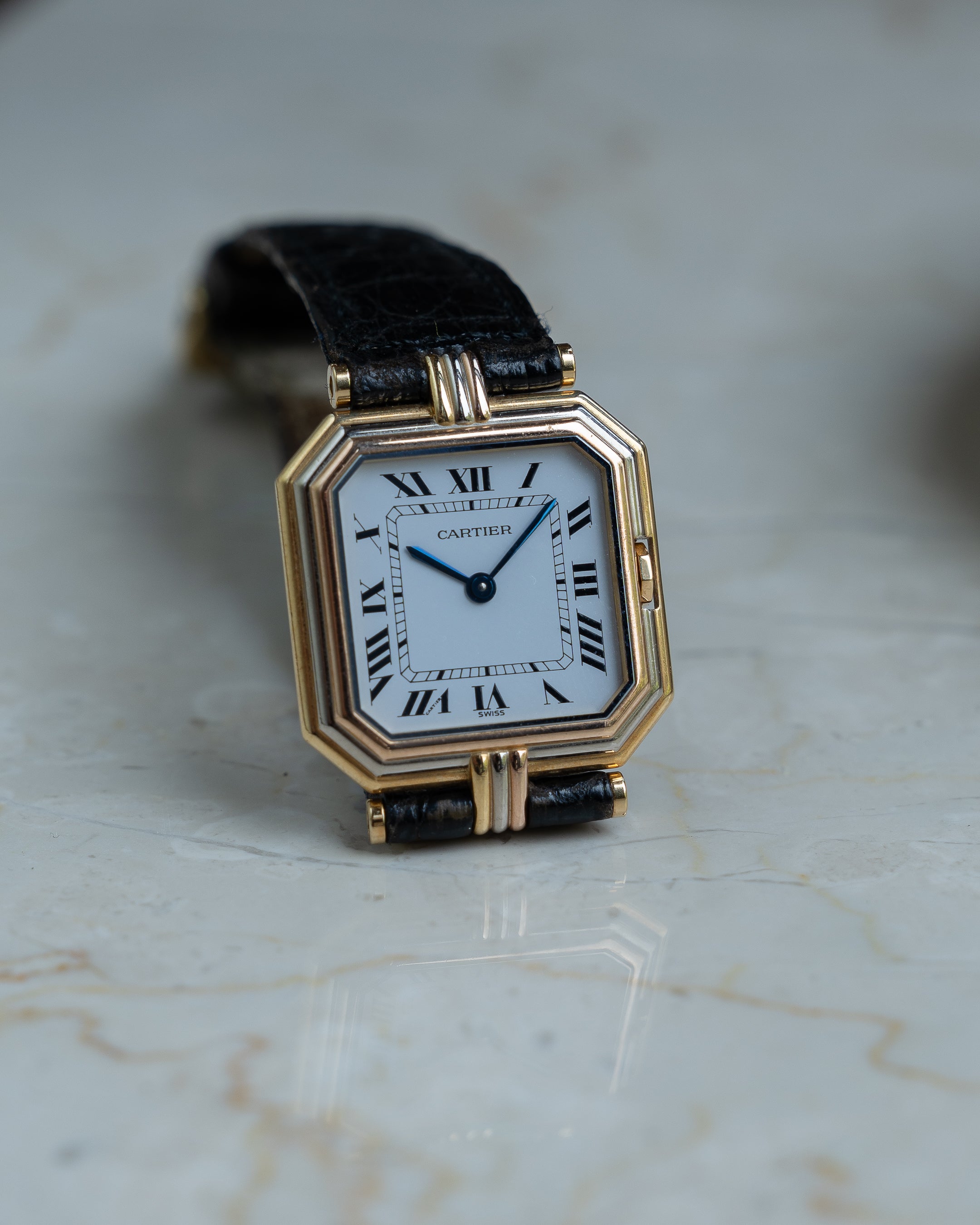 Cartier Ceinture Trinity in Yellow, Rose, White Gold- LM size, box & papers
