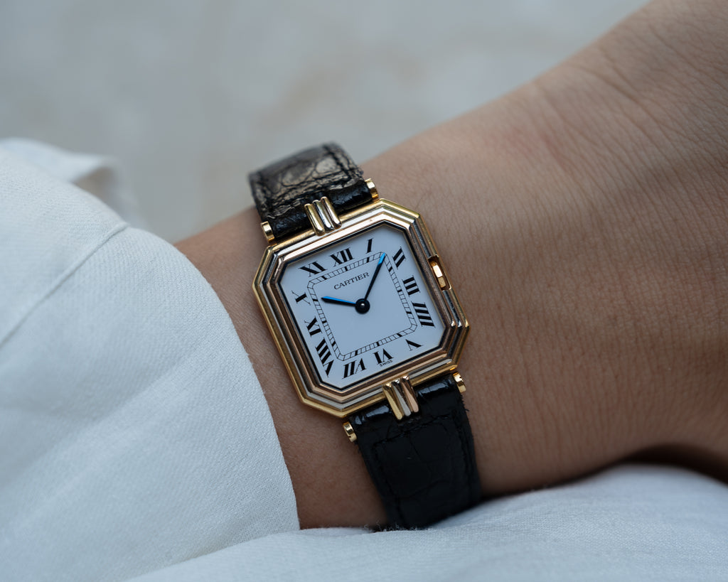 Cartier Ceinture Trinity in Yellow, Rose, White Gold- LM size, box & papers