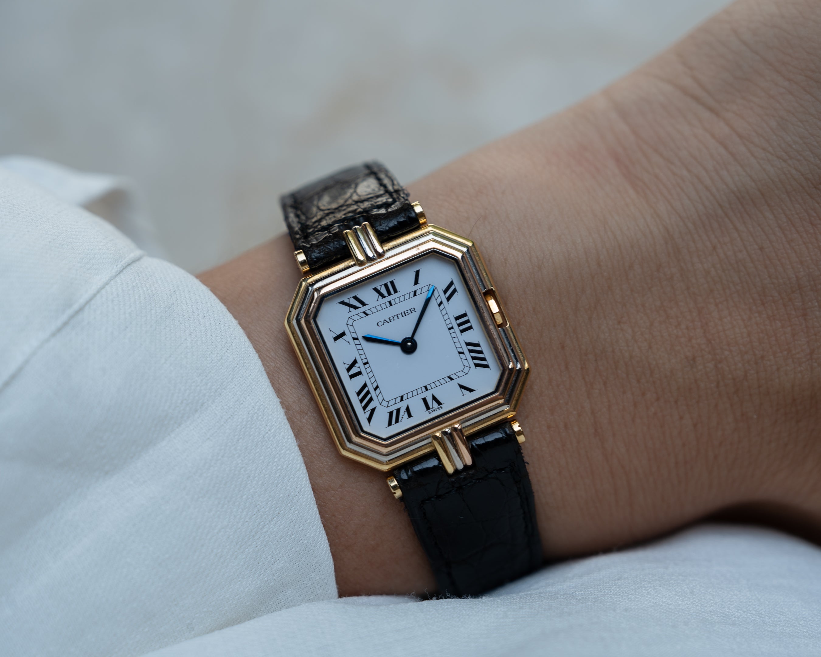 Cartier Ceinture Trinity in Yellow, Rose, White Gold- LM size, box & papers