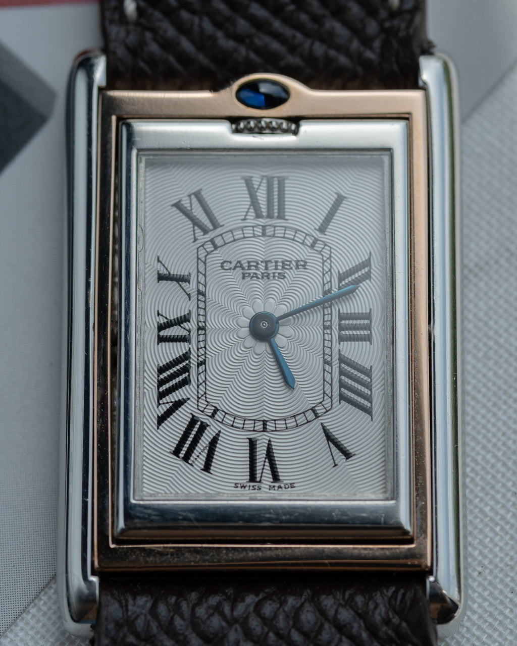 Cartier Tank Basculante CPCP "Collection Prive", ref 2500E in Platinum & Rose Gold (Price on Request)