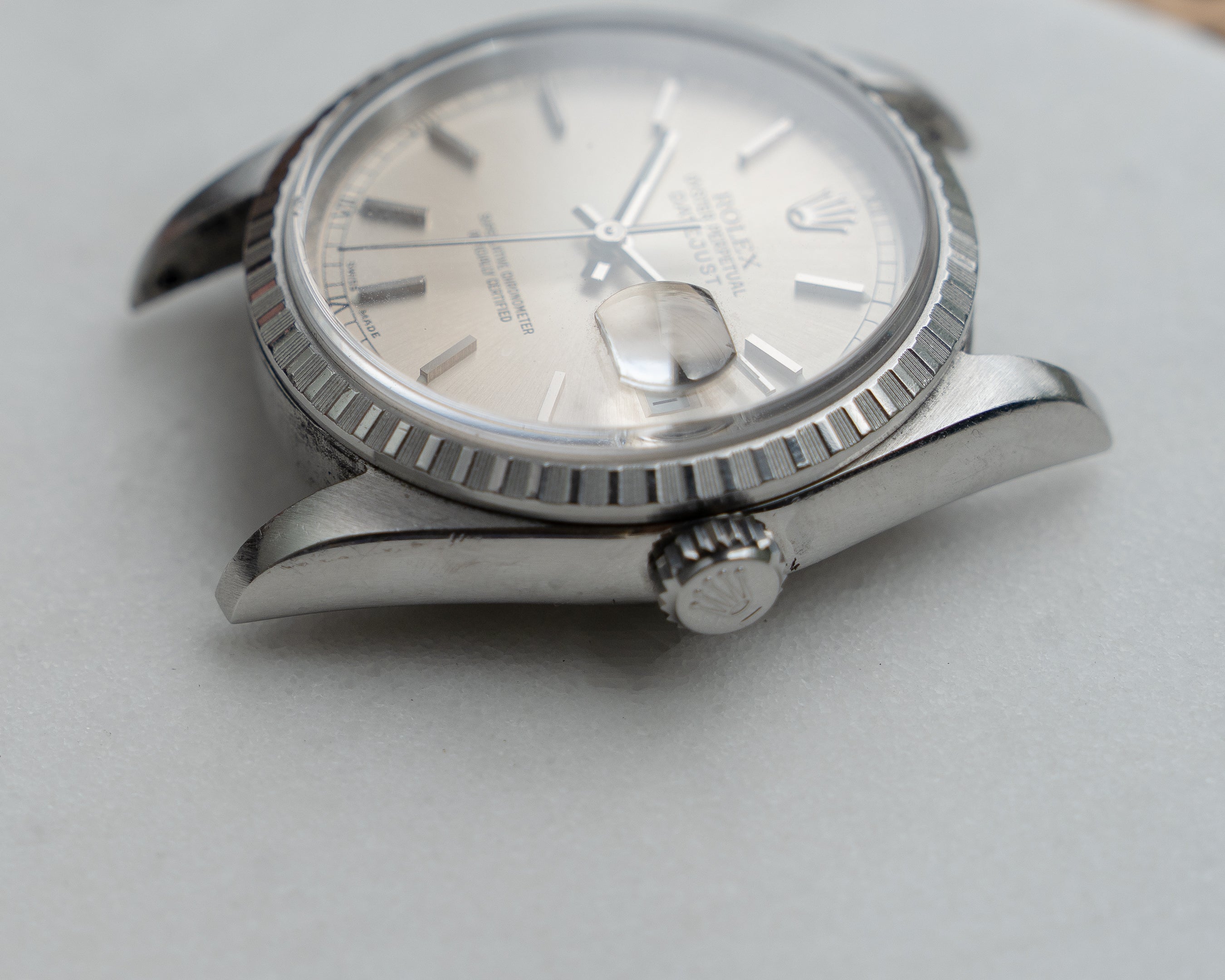 Rolex Datejust ref. 16220 in steel, silver dial, oyster bracelet ref 78360