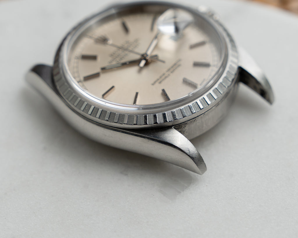 Rolex Datejust ref. 16220 in steel, silver dial, oyster bracelet ref 78360