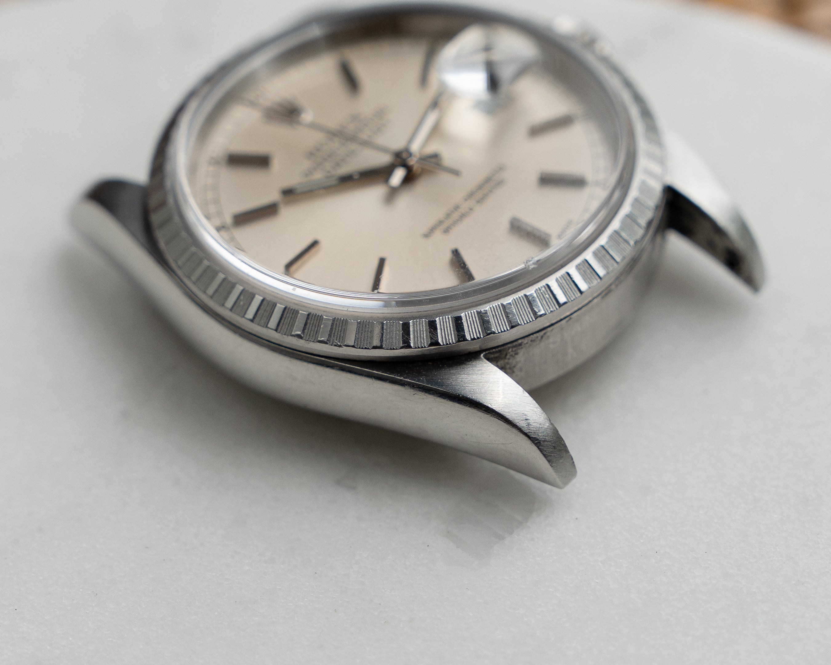 Rolex Datejust ref. 16220 in steel, silver dial, oyster bracelet ref 78360