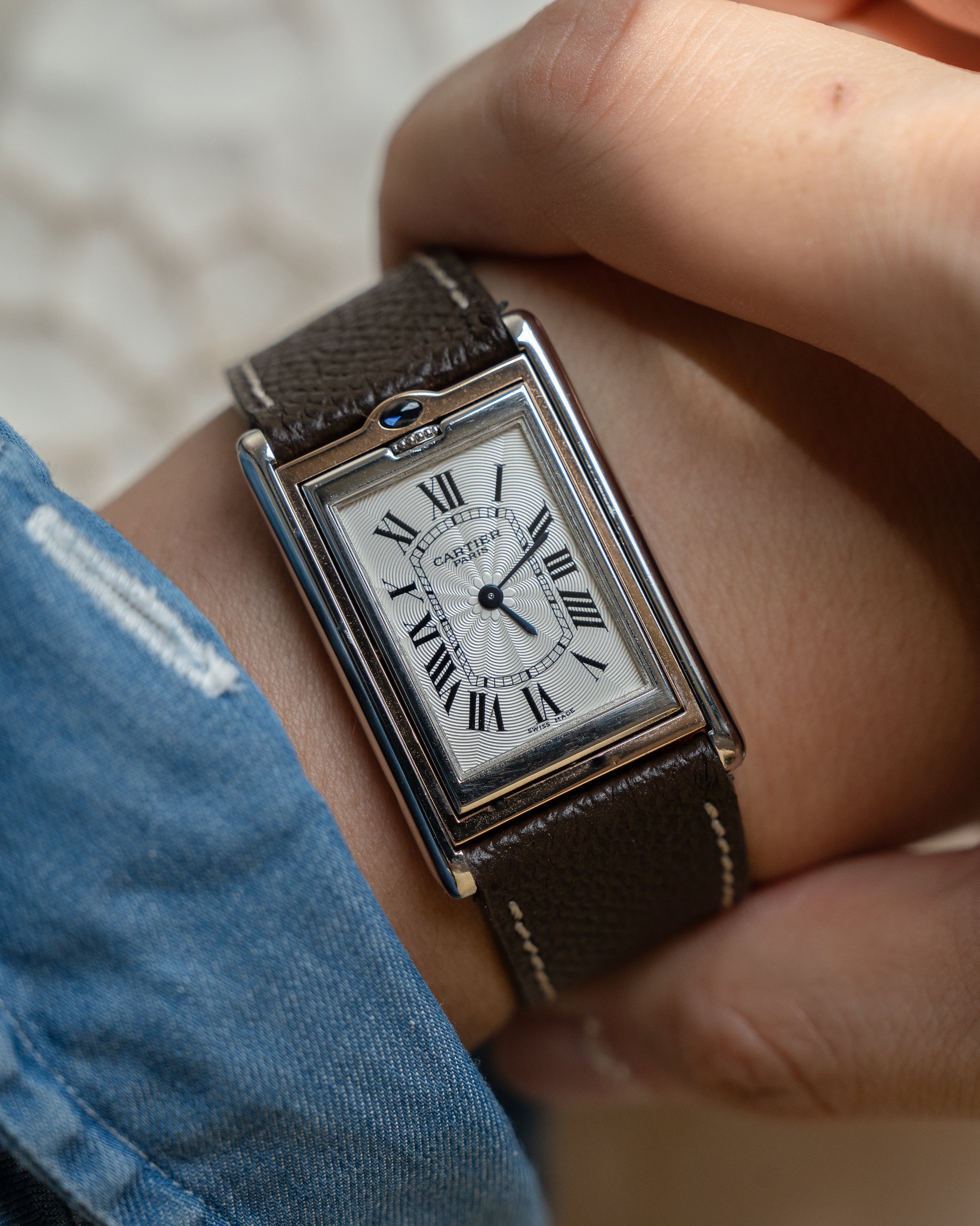 Cartier Tank Basculante CPCP "Collection Prive", ref 2500E in Platinum & Rose Gold (Price on Request)