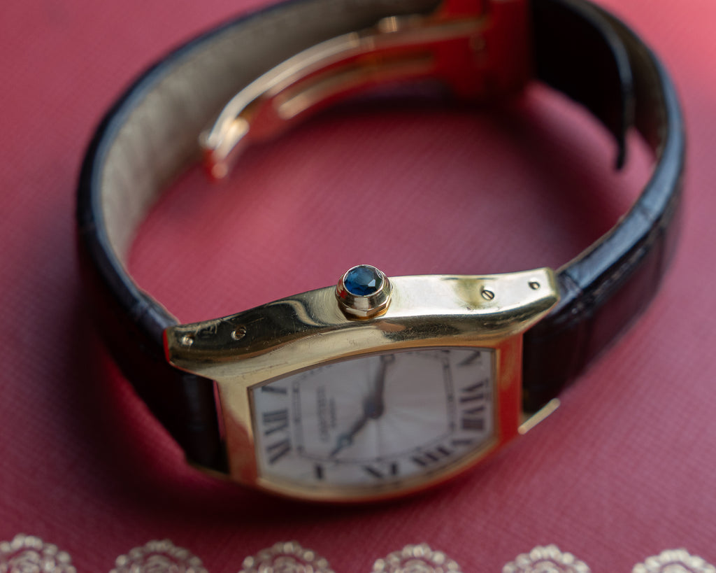 Cartier Tortue CPCP "Collection Prive", LM in Yellow Gold, ref 2496, box and papers