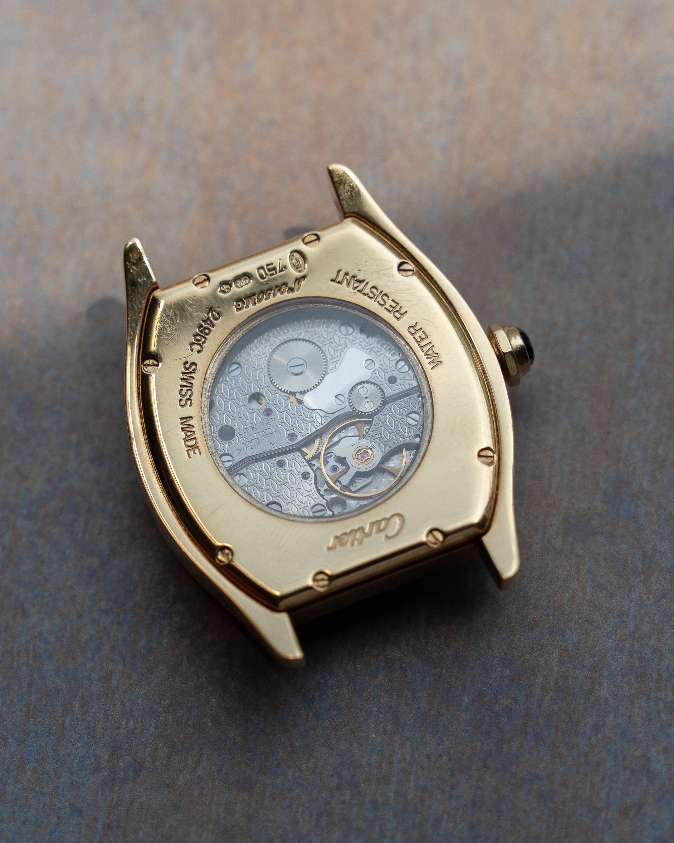 Cartier Tortue CPCP "Collection Prive", LM in Yellow Gold, ref 2496, box and papers