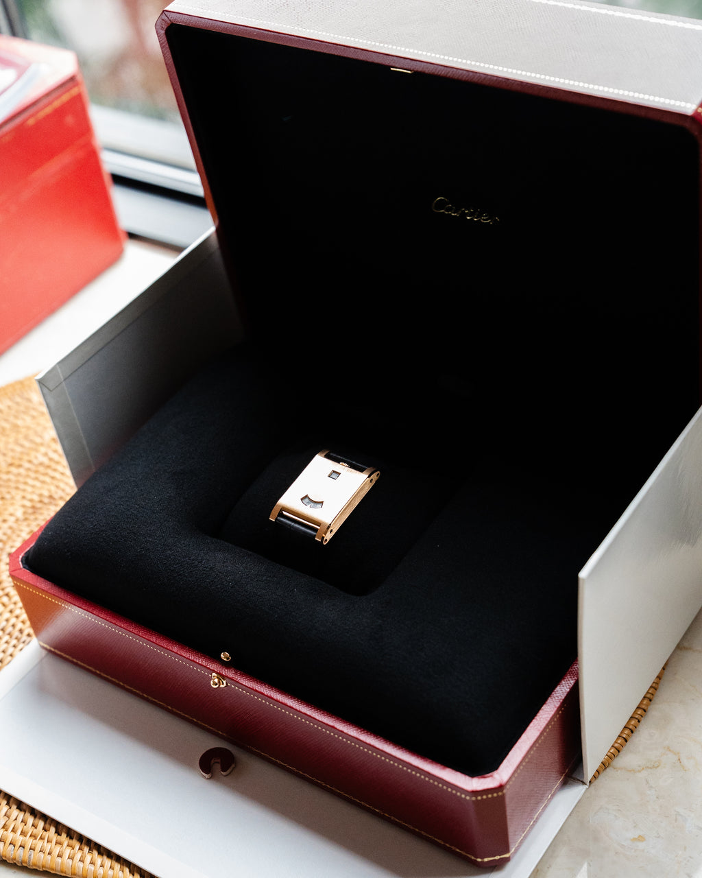 Cartier Privé Tank à Guichets in Rose Gold ref. WGTA0235