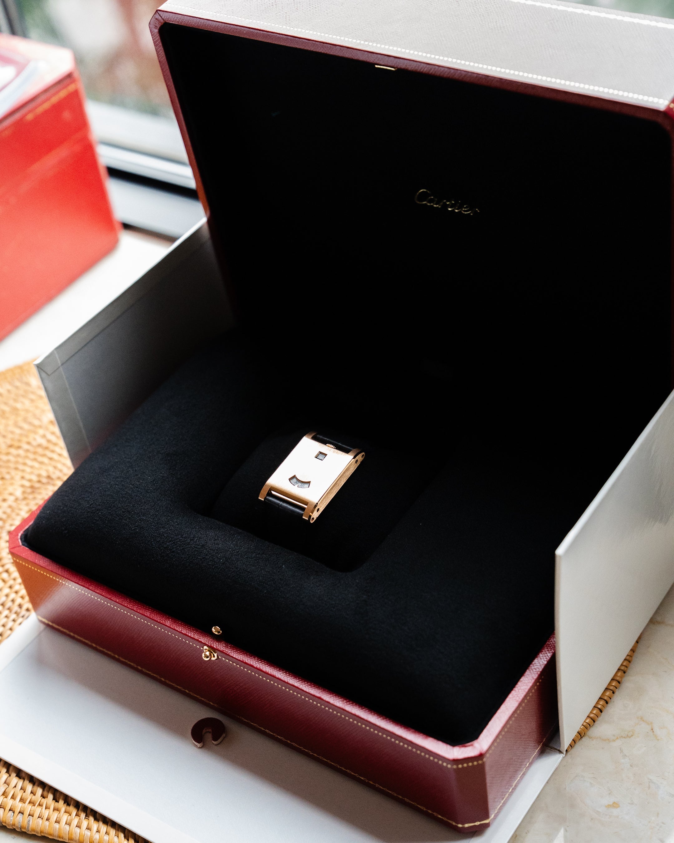 Cartier Privé Tank à Guichets in Rose Gold ref. WGTA0235