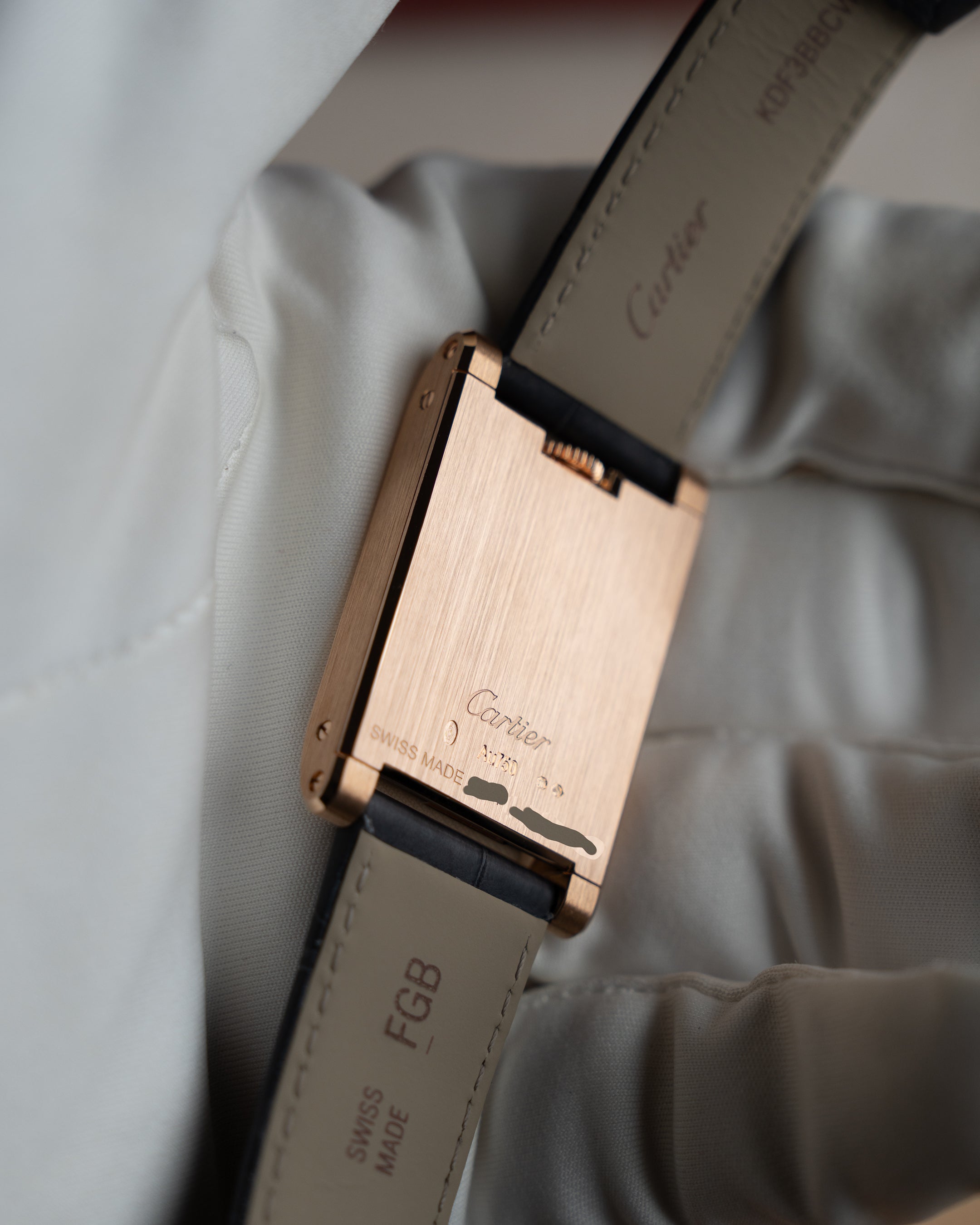 Cartier Privé Tank à Guichets in Rose Gold ref. WGTA0235