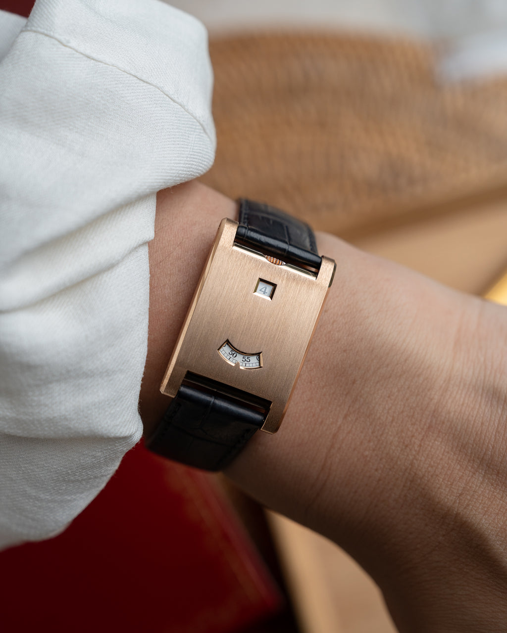 Cartier Privé Tank à Guichets in Rose Gold ref. WGTA0235