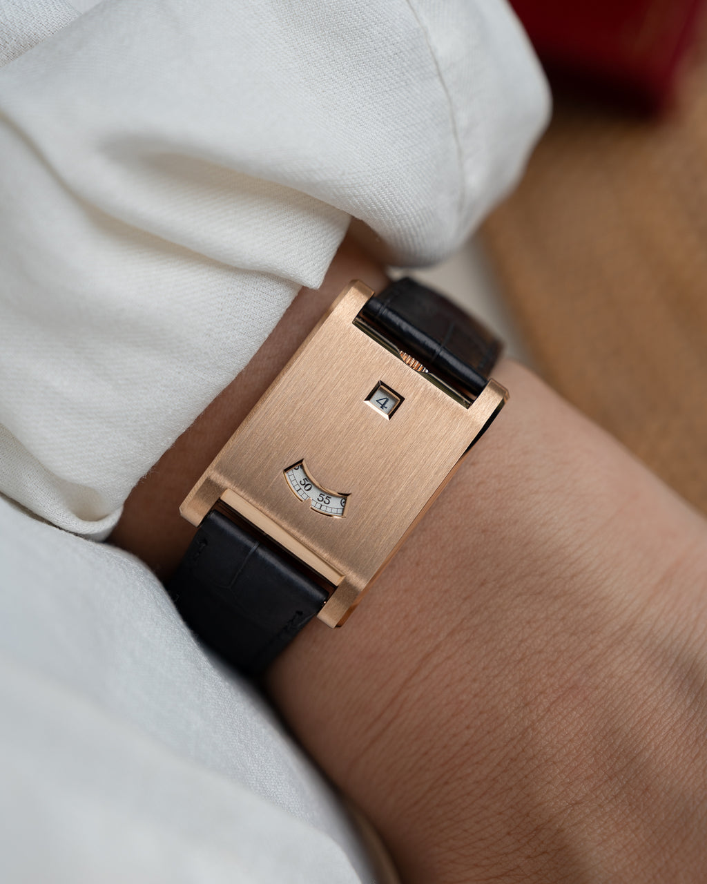 Cartier Privé Tank à Guichets in Rose Gold ref. WGTA0235