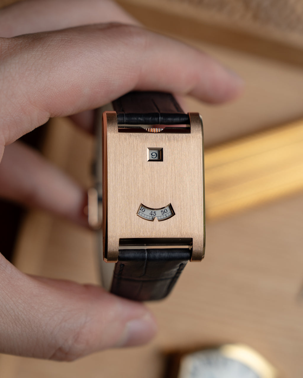 Cartier Privé Tank à Guichets in Rose Gold ref. WGTA0235