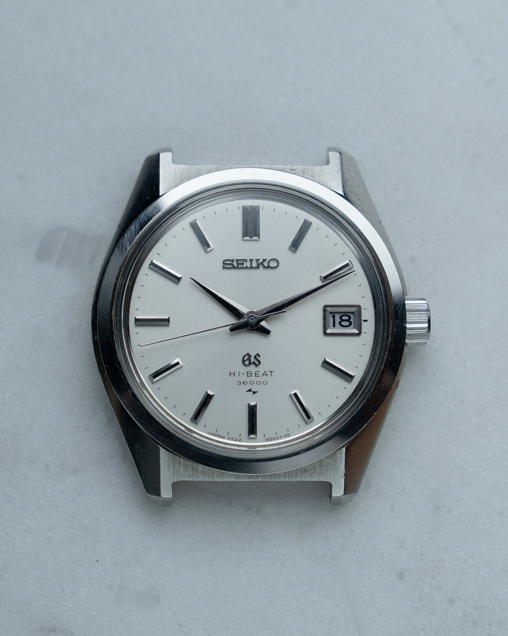 Grand Seiko 4522-8000 hibeat in steel from 1969 January