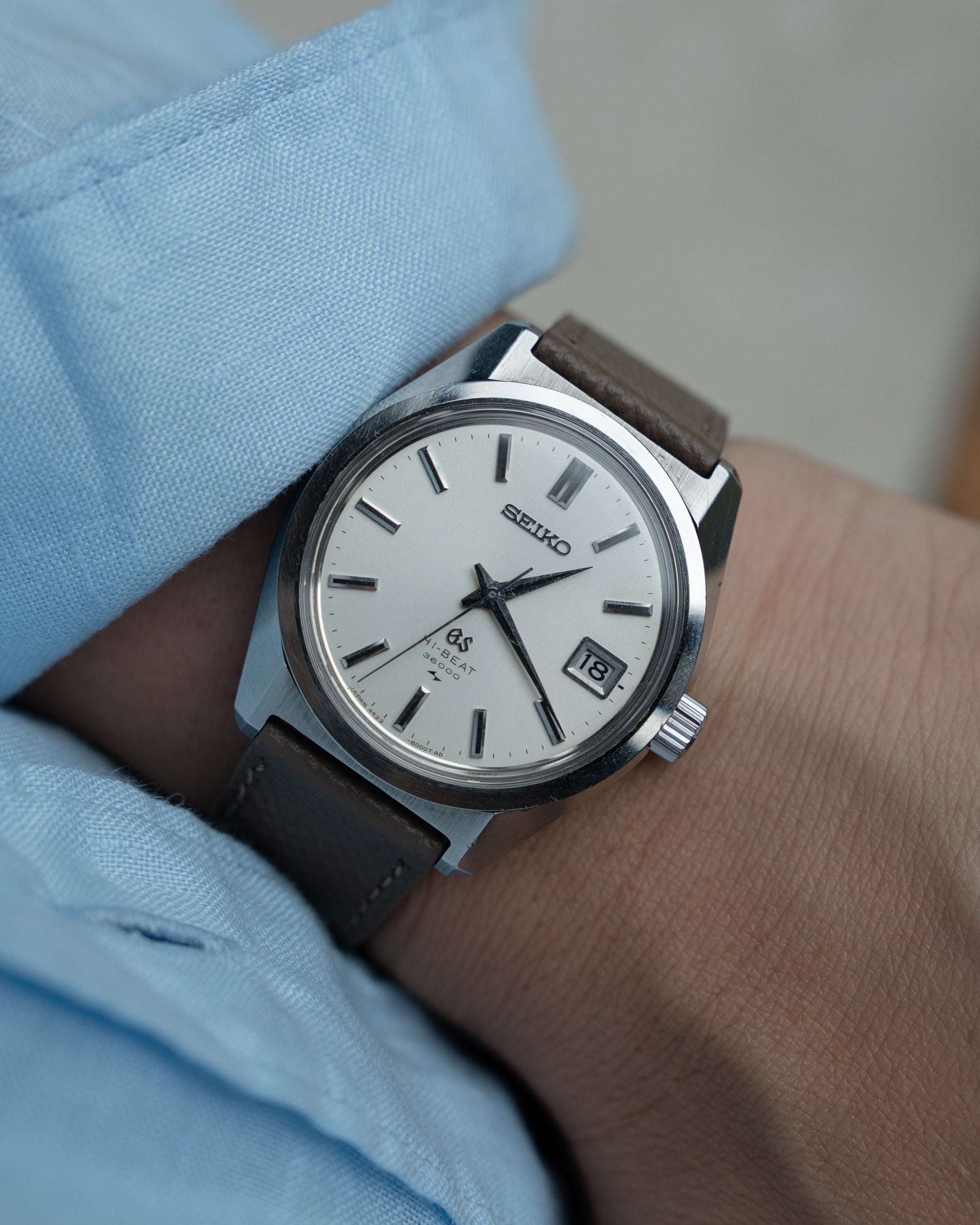 Grand Seiko 4522-8000 hibeat in steel from 1969 January – Special Dial
