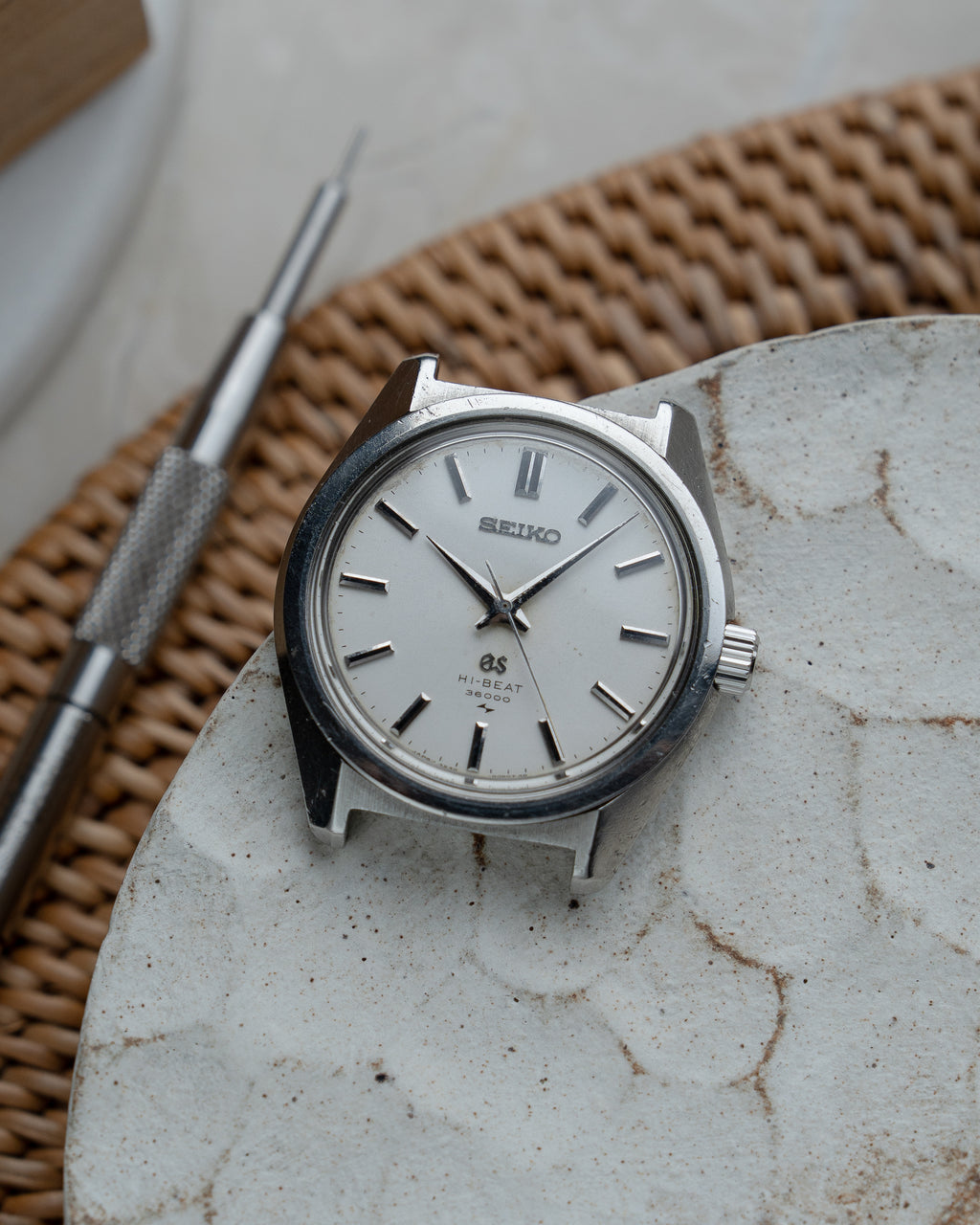 Grand Seiko 4520-8000 in steel, hibeat 1968 September