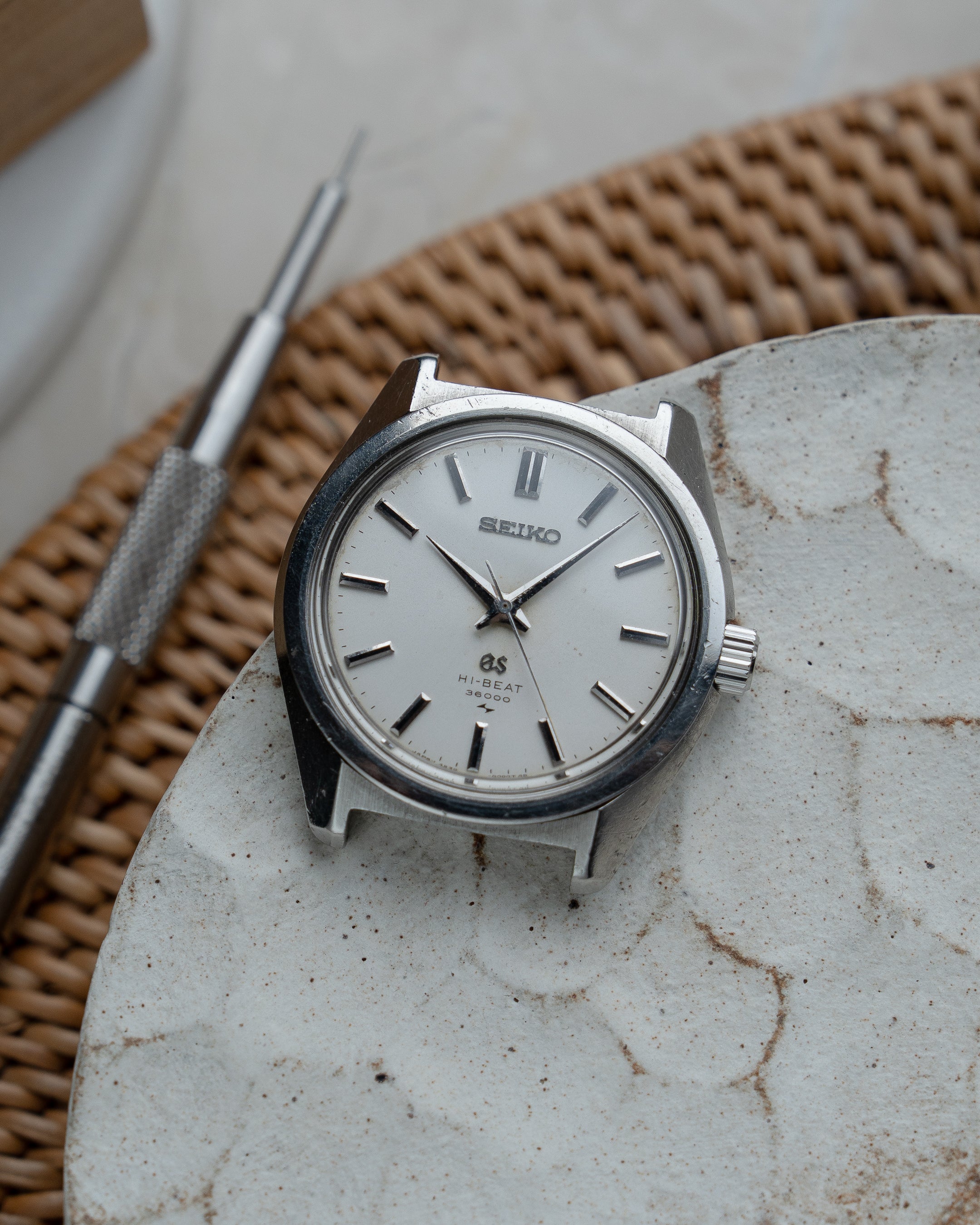 Grand Seiko 4520-8000 in steel, hibeat 1968 September