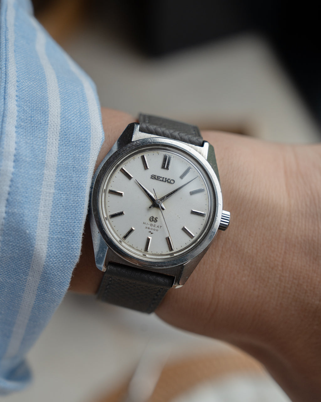 Grand Seiko 4520-8000 in steel, hibeat 1968 September
