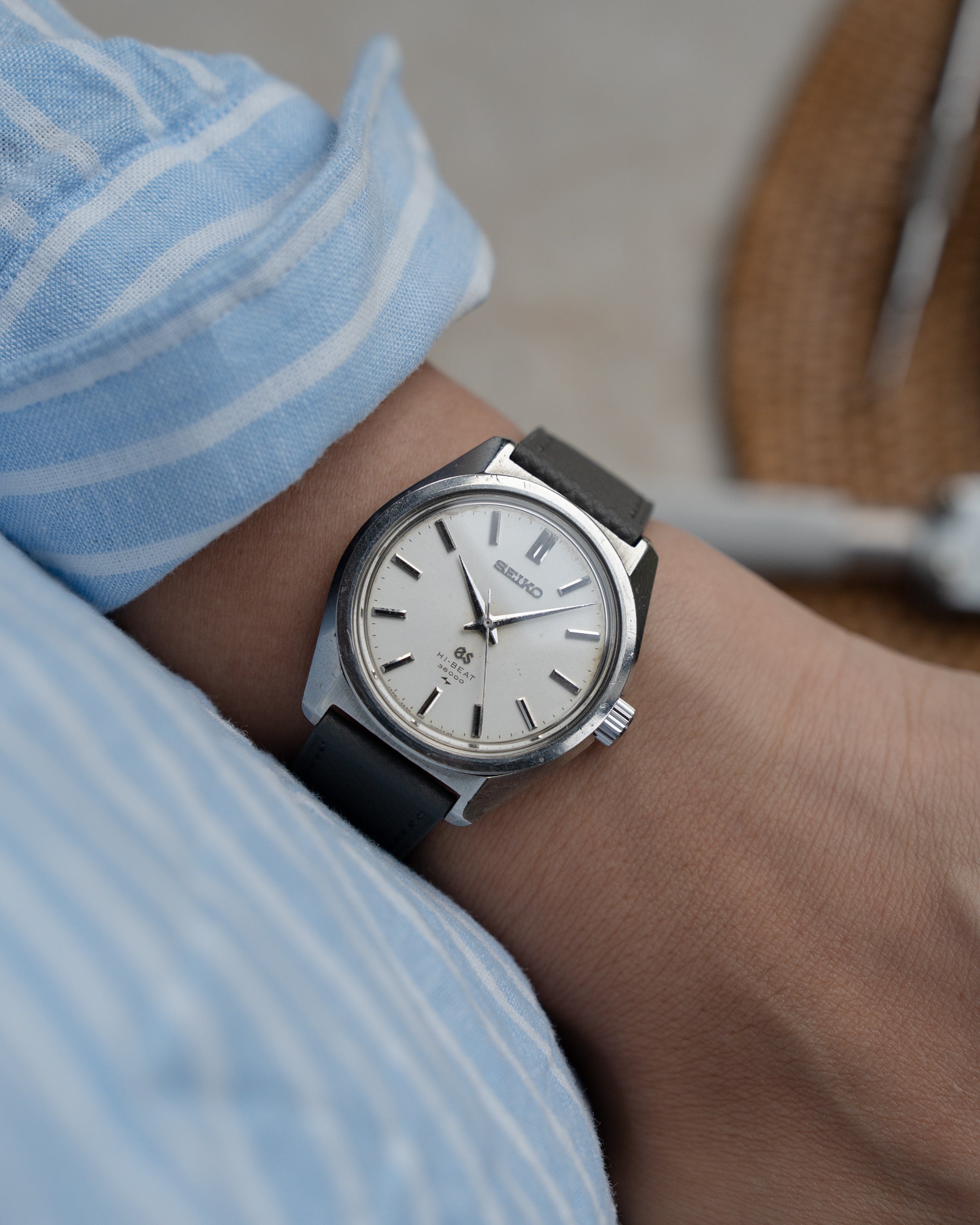 Grand Seiko 4520-8000 in steel, hibeat 1968 September