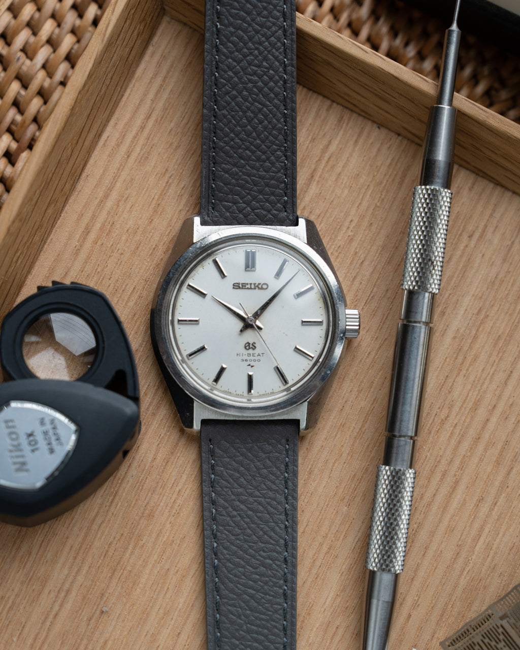 Grand Seiko 4520-8000 in steel, hibeat 1968 September