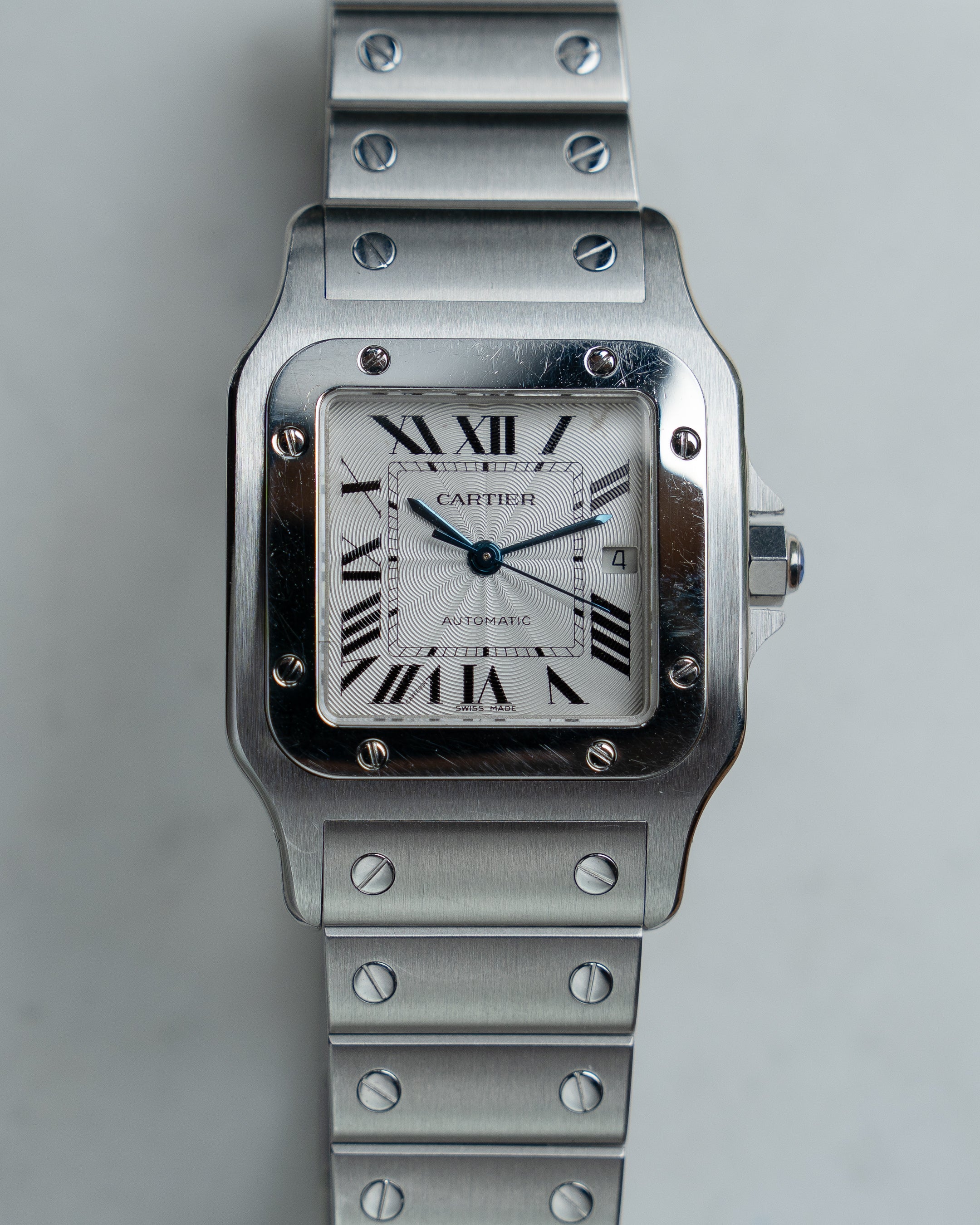 Cartier Santos Galbée, reference 2319 in steel, LM size, full set, 2002